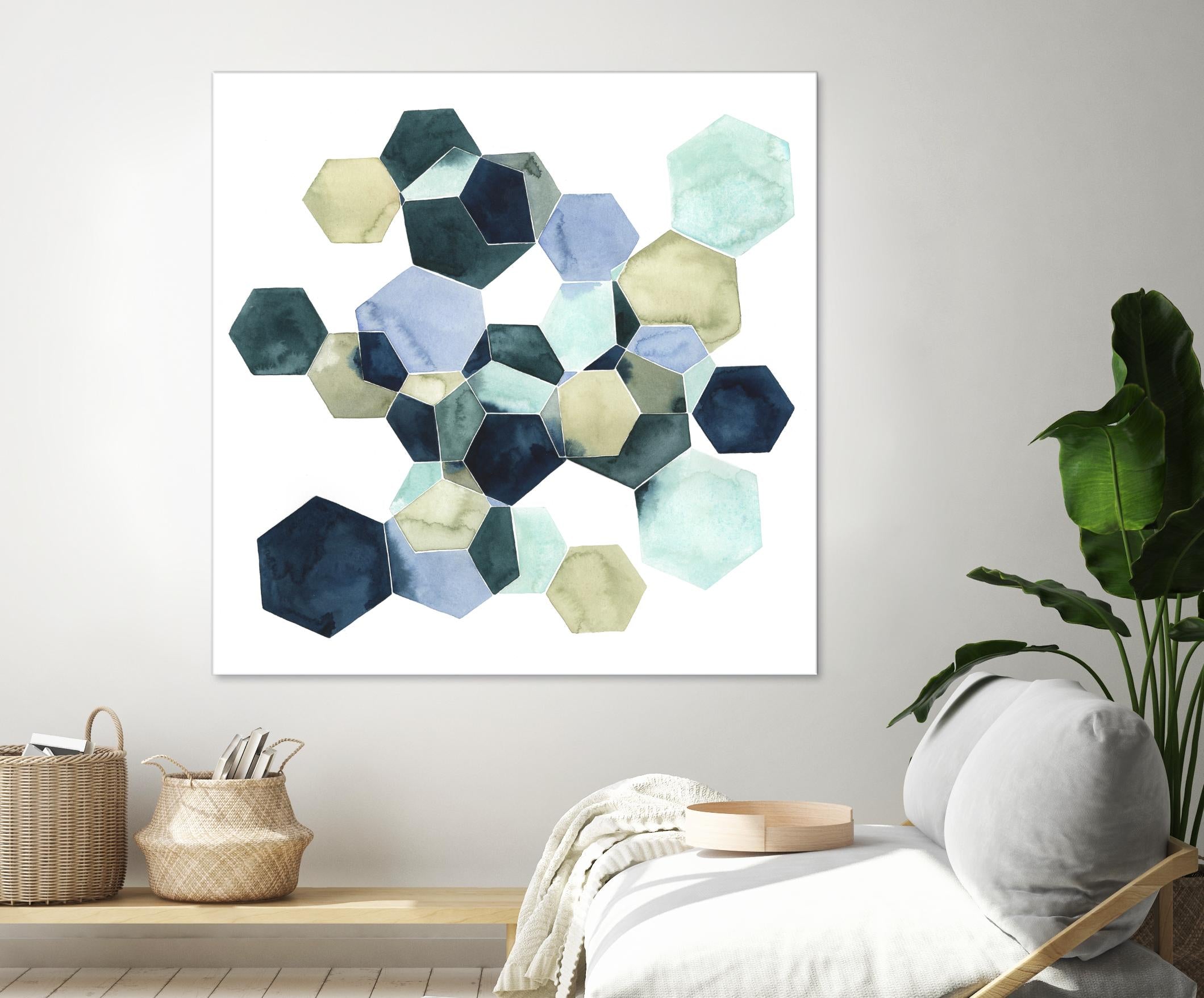 Crystallize I by Grace Popp on GIANT ART - green abstract