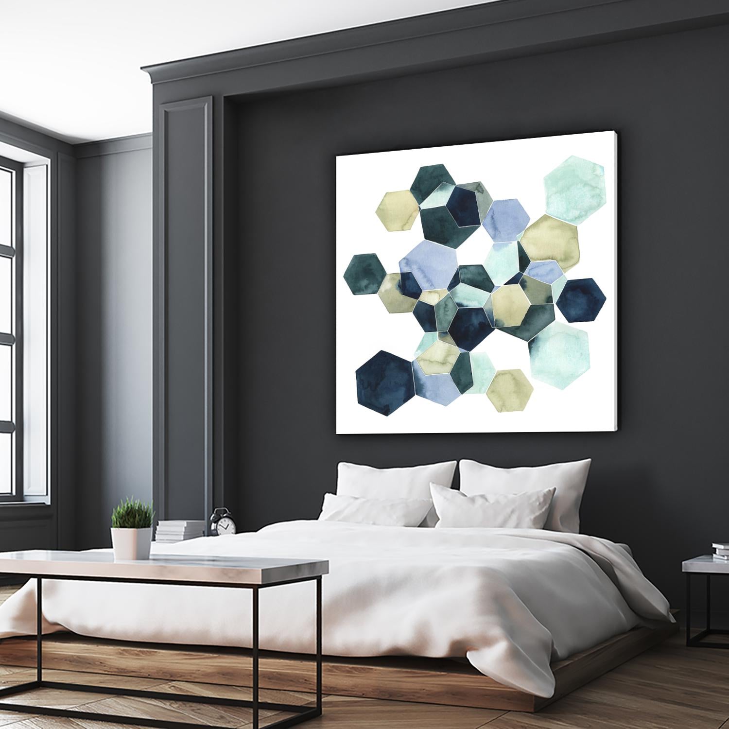 Crystallize I by Grace Popp on GIANT ART - green abstract