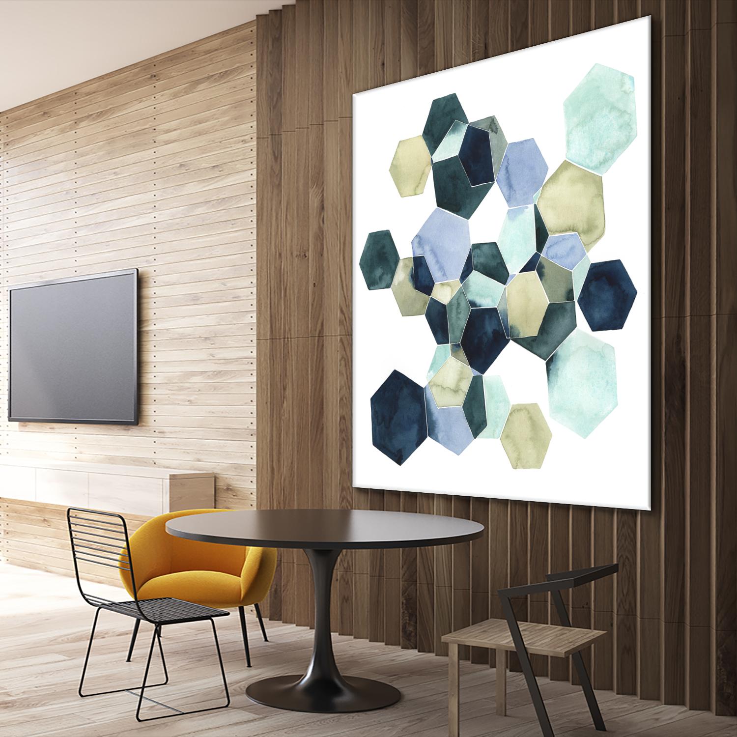 Crystallize I by Grace Popp on GIANT ART - green abstract