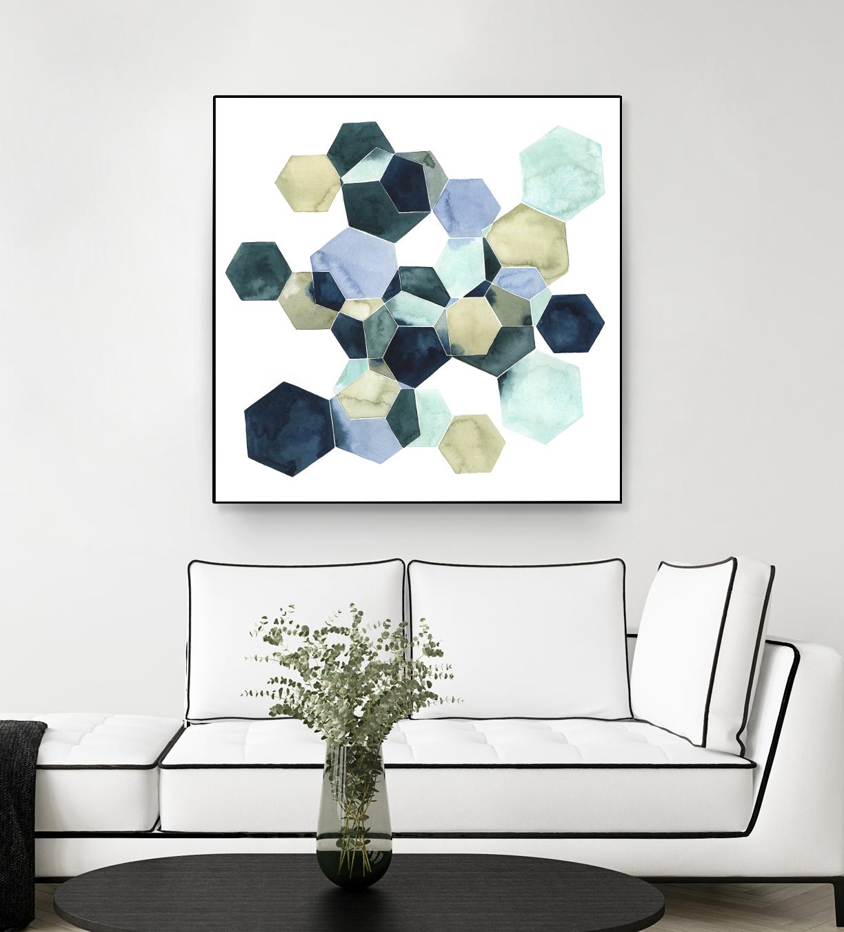 Crystallize I by Grace Popp on GIANT ART - green abstract