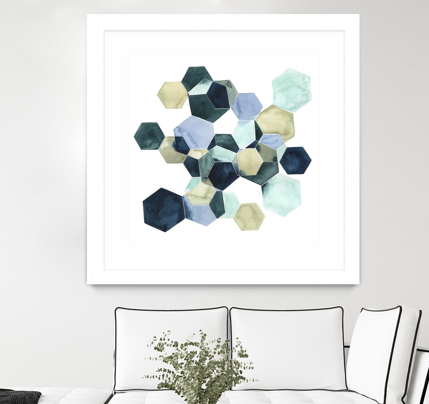 Crystallize I by Grace Popp on GIANT ART - green abstract