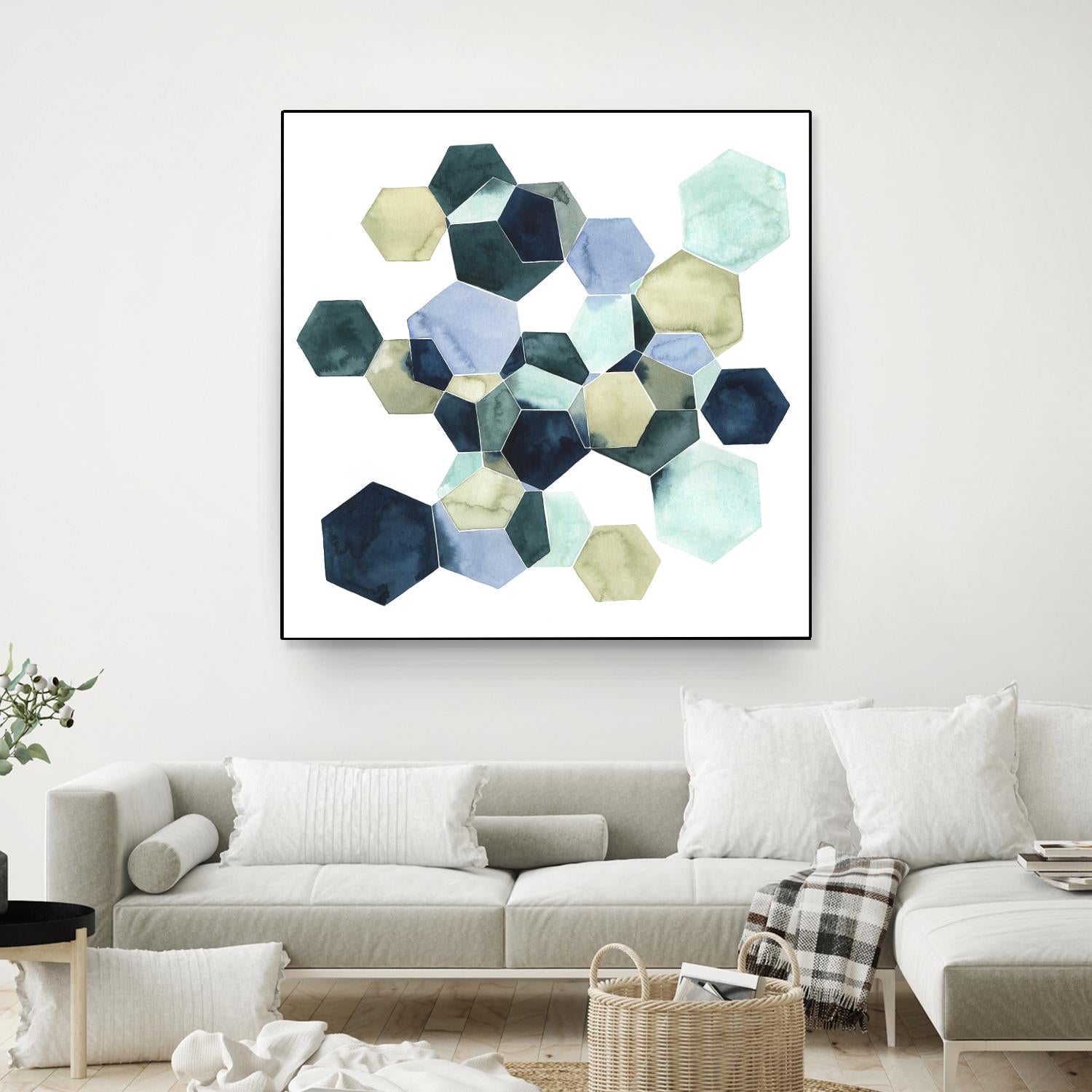 Crystallize I by Grace Popp on GIANT ART - green abstract