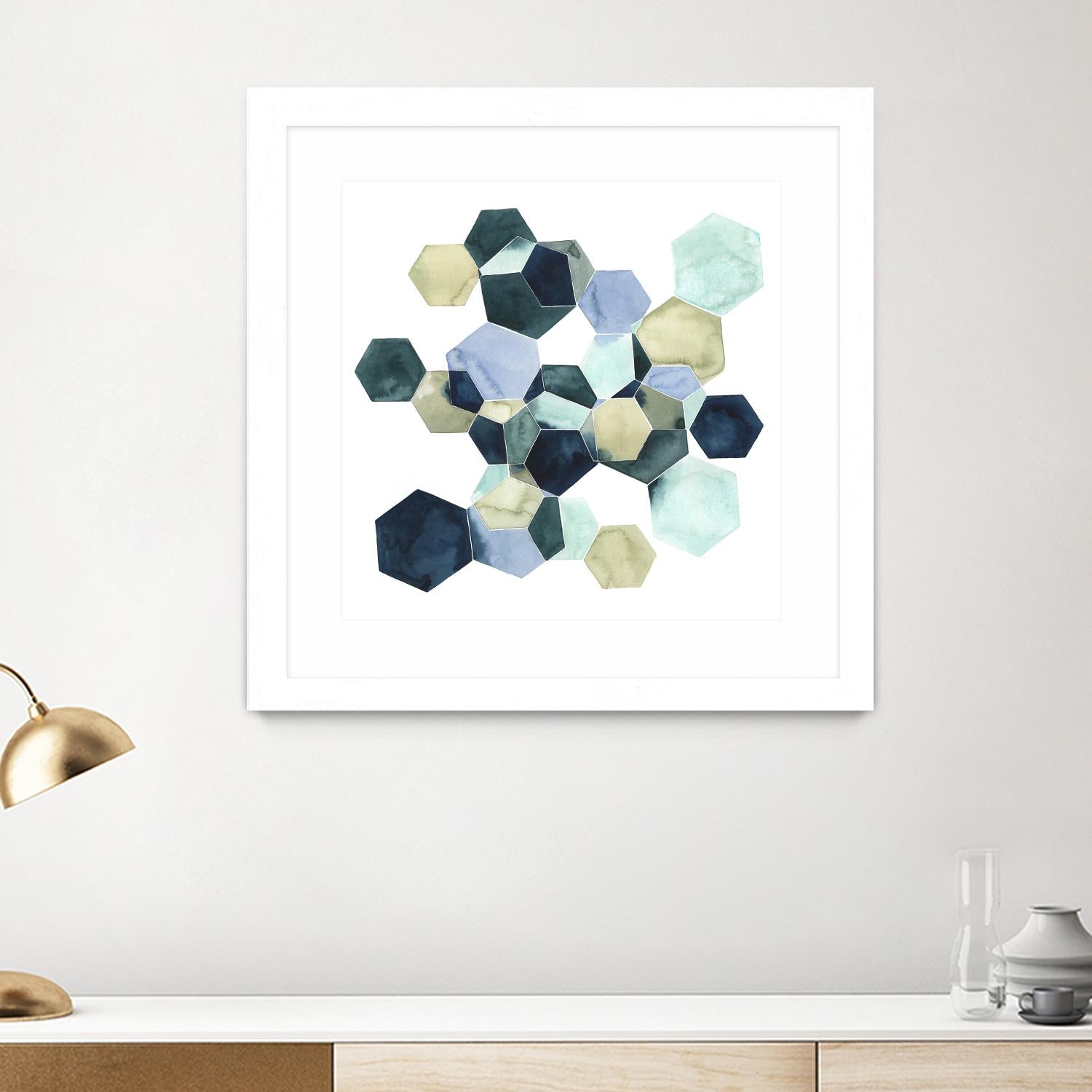 Crystallize I by Grace Popp on GIANT ART - green abstract