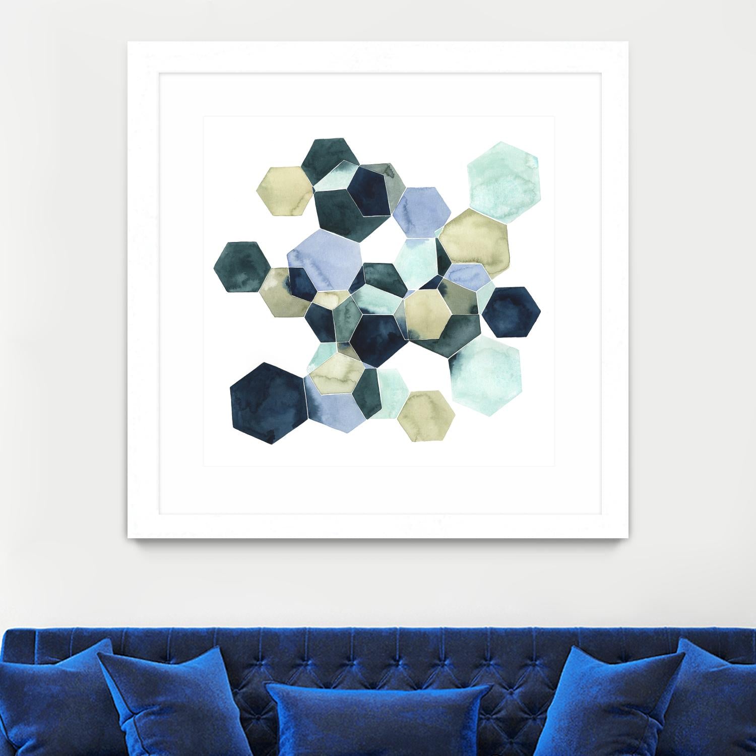 Crystallize I by Grace Popp on GIANT ART - green abstract