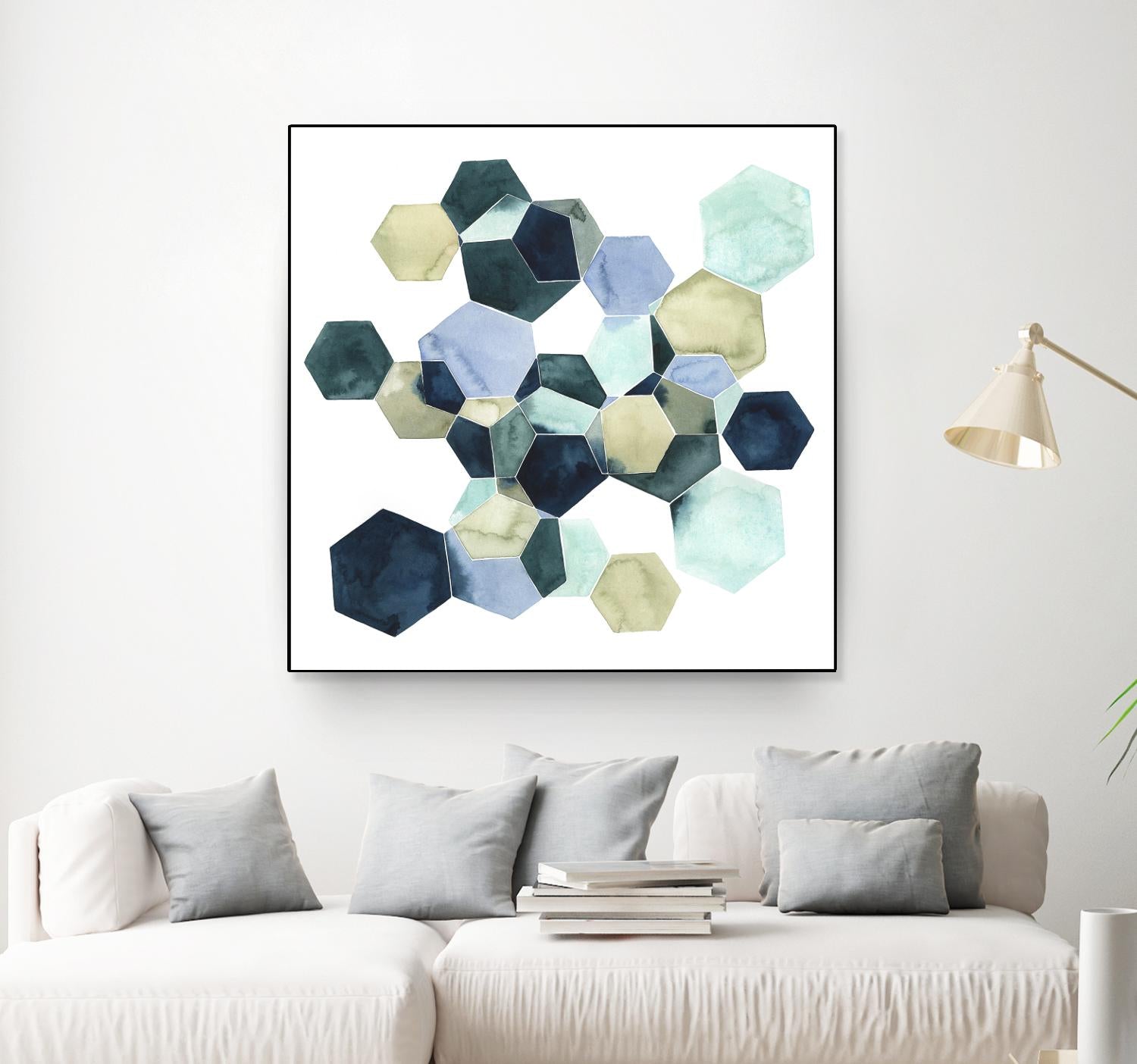 Crystallize I by Grace Popp on GIANT ART - green abstract