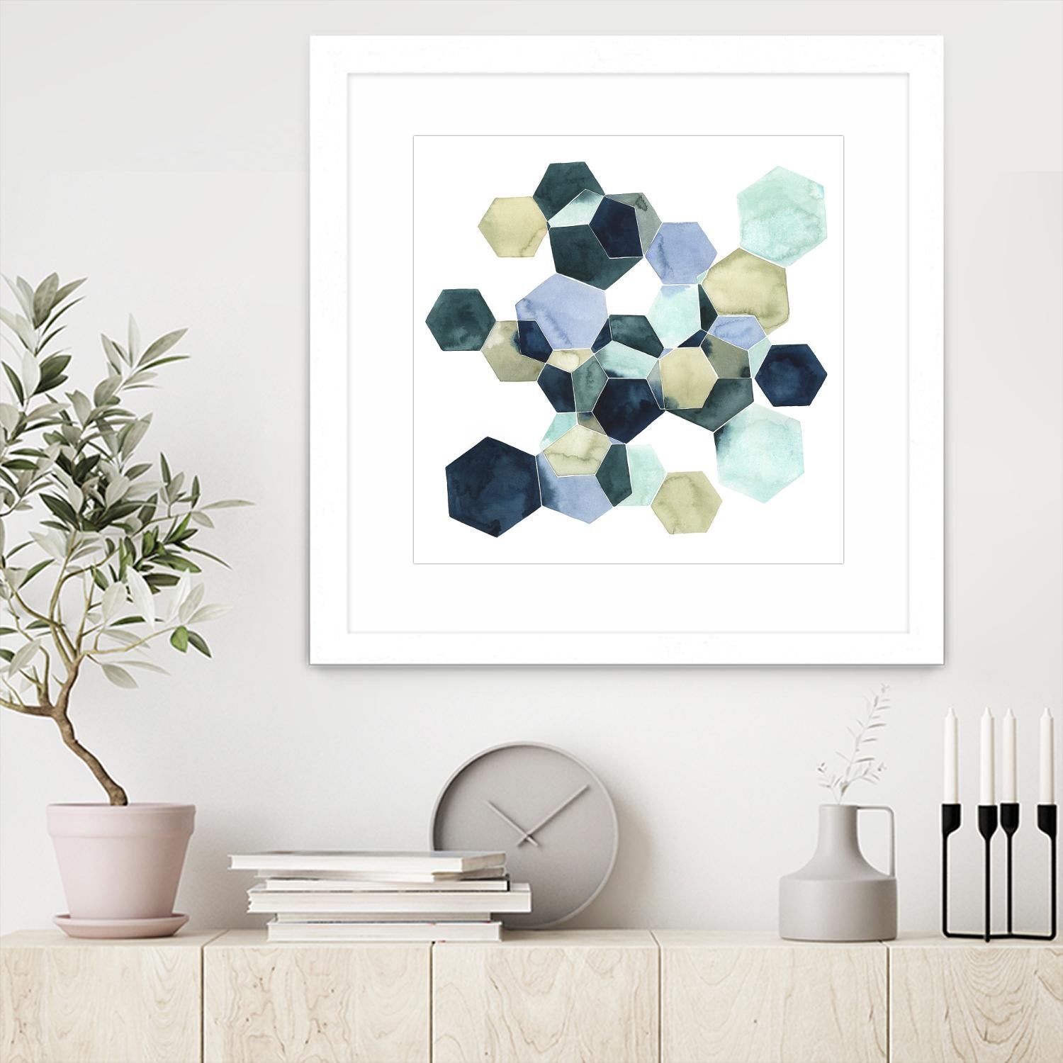 Crystallize I by Grace Popp on GIANT ART - green abstract