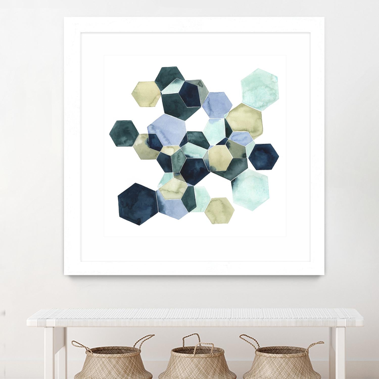 Crystallize I by Grace Popp on GIANT ART - green abstract