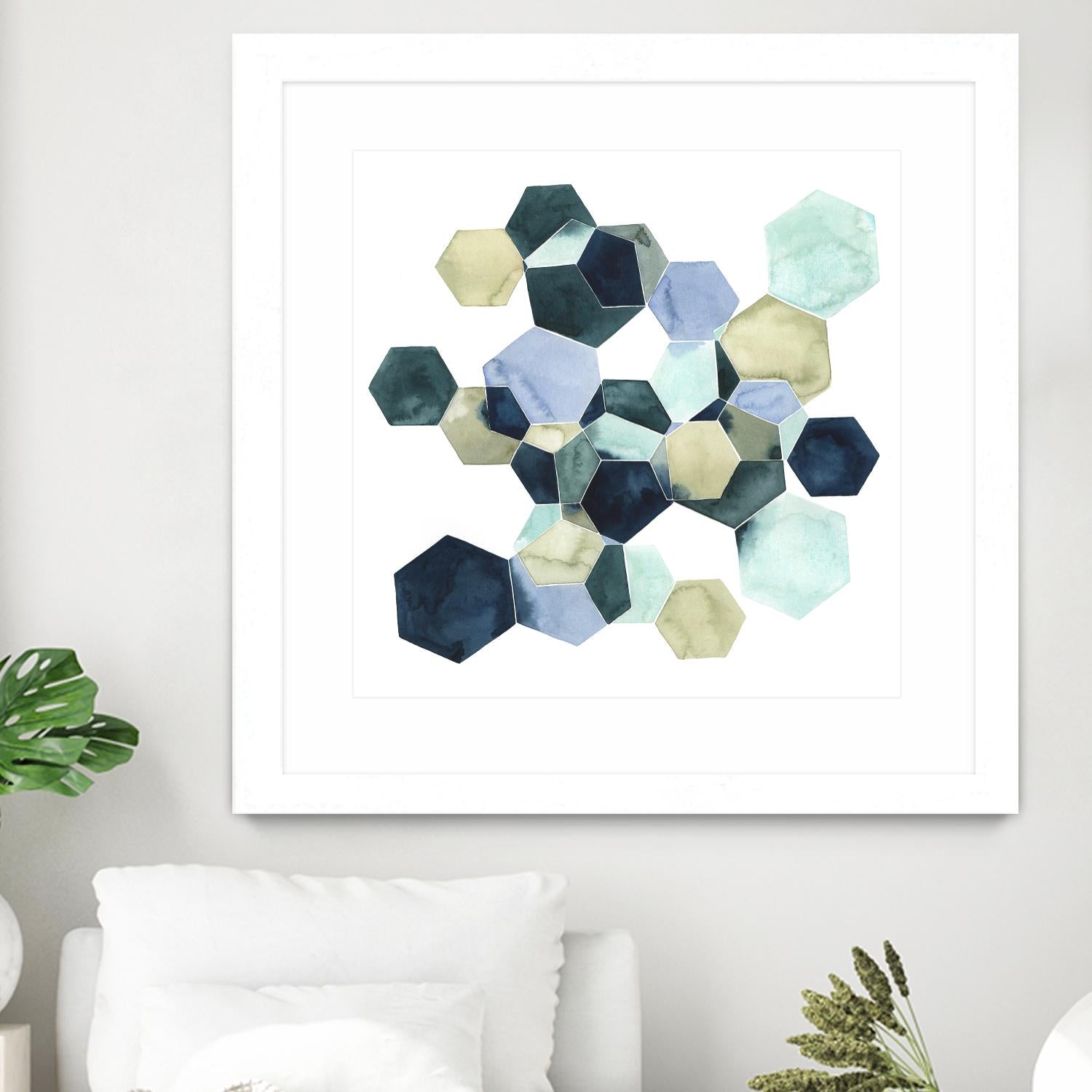 Crystallize I by Grace Popp on GIANT ART - green abstract