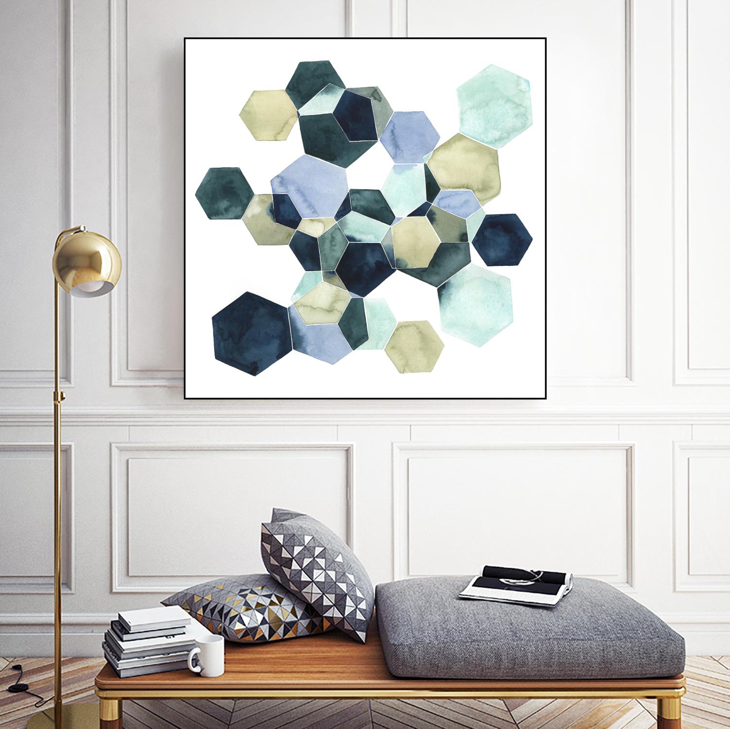 Crystallize I by Grace Popp on GIANT ART - green abstract