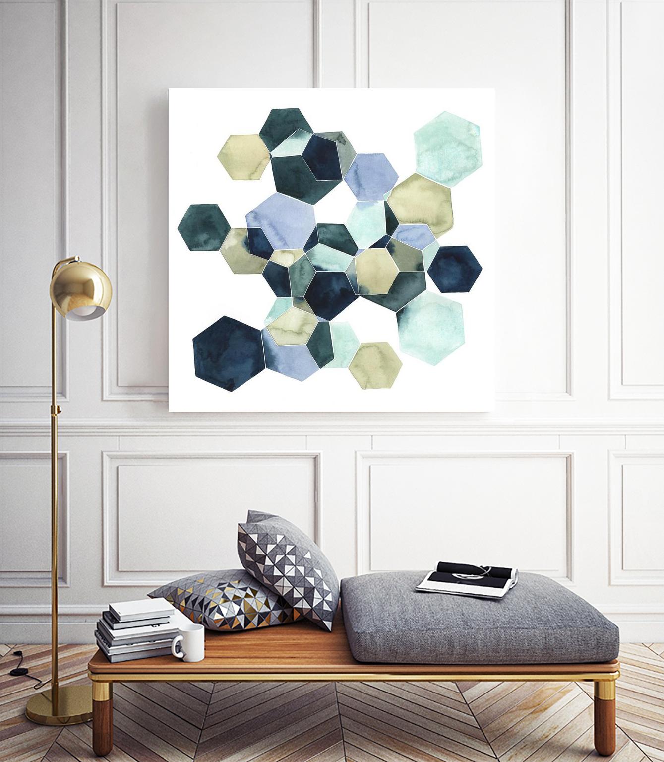 Crystallize I by Grace Popp on GIANT ART - green abstract