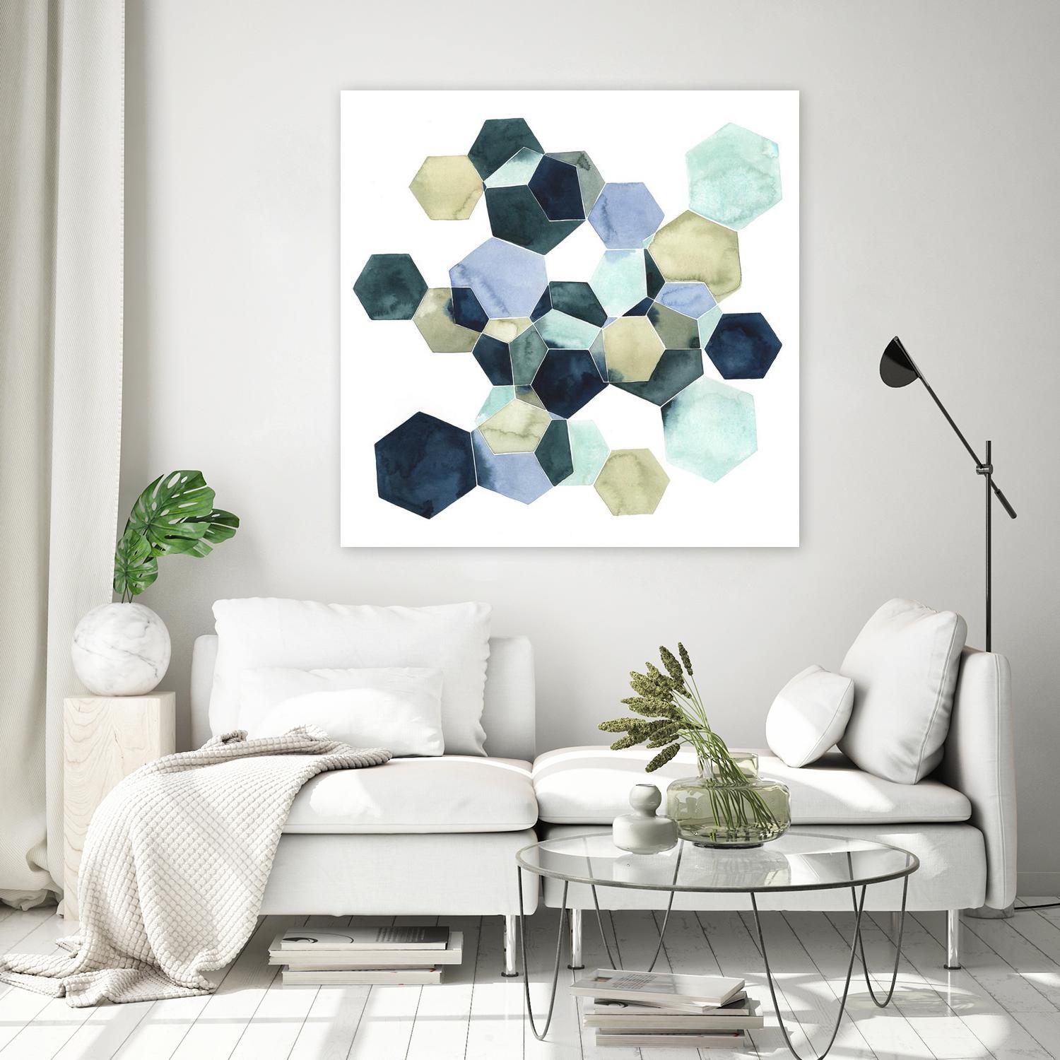 Crystallize I by Grace Popp on GIANT ART - green abstract