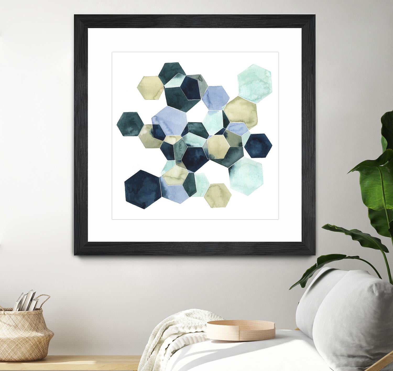 Crystallize I by Grace Popp on GIANT ART - green abstract