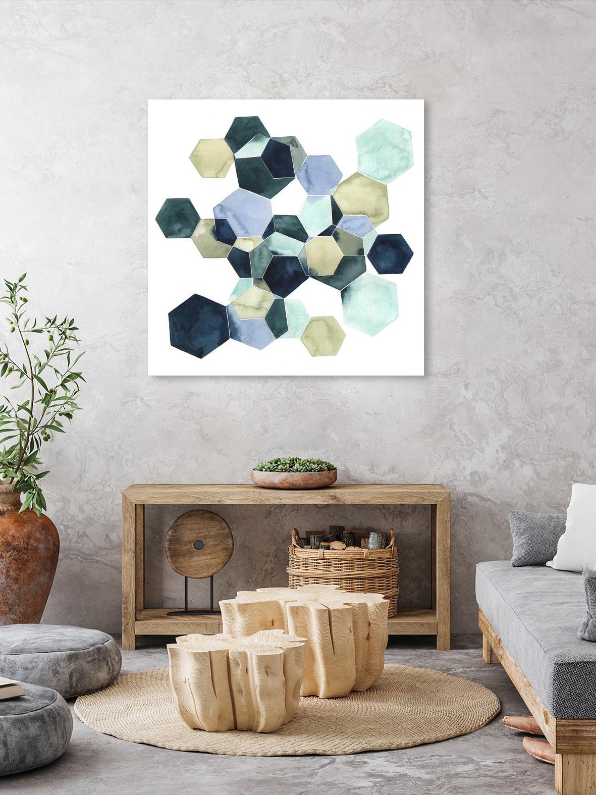 Crystallize I by Grace Popp on GIANT ART - green abstract