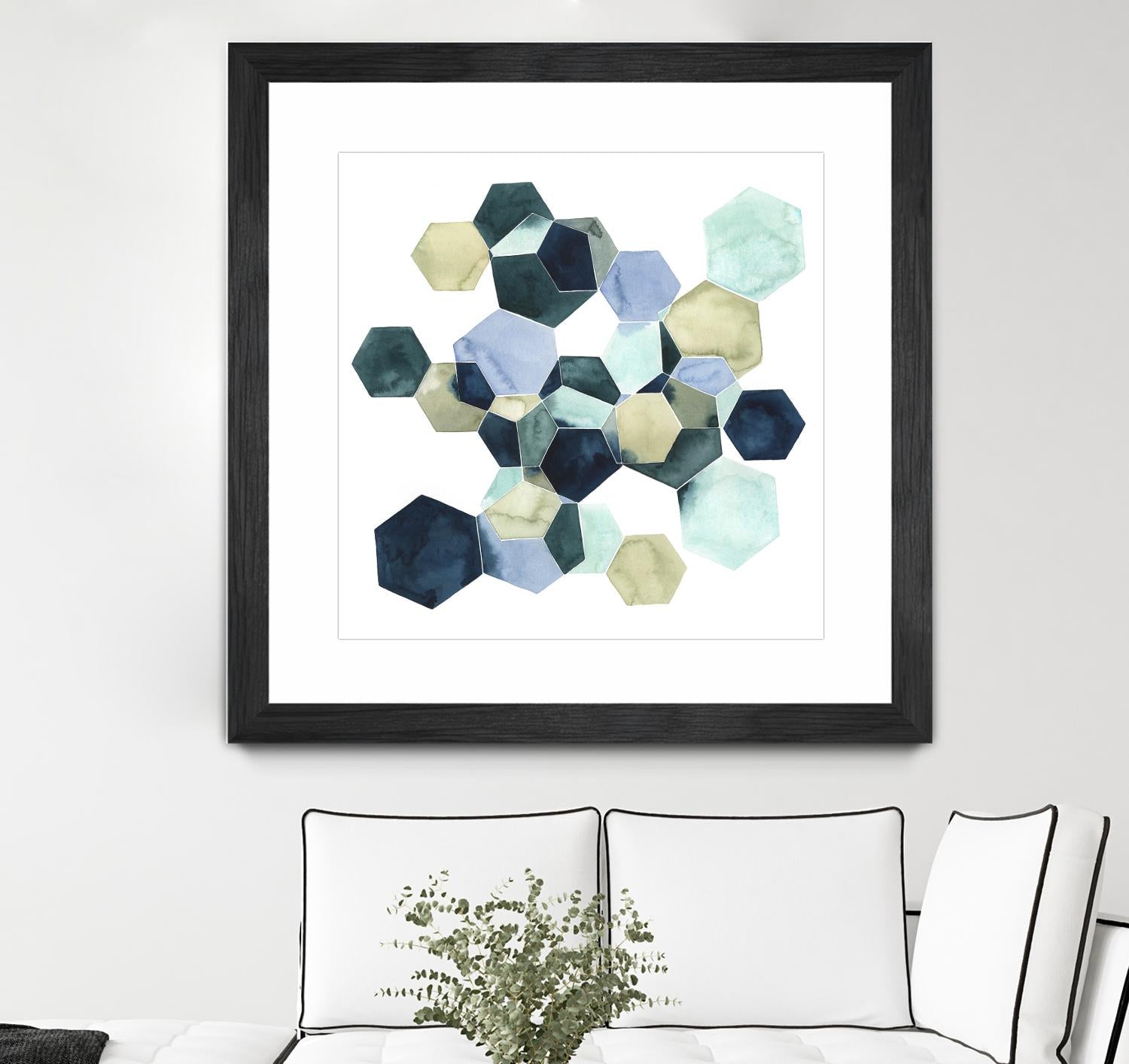 Crystallize I by Grace Popp on GIANT ART - green abstract