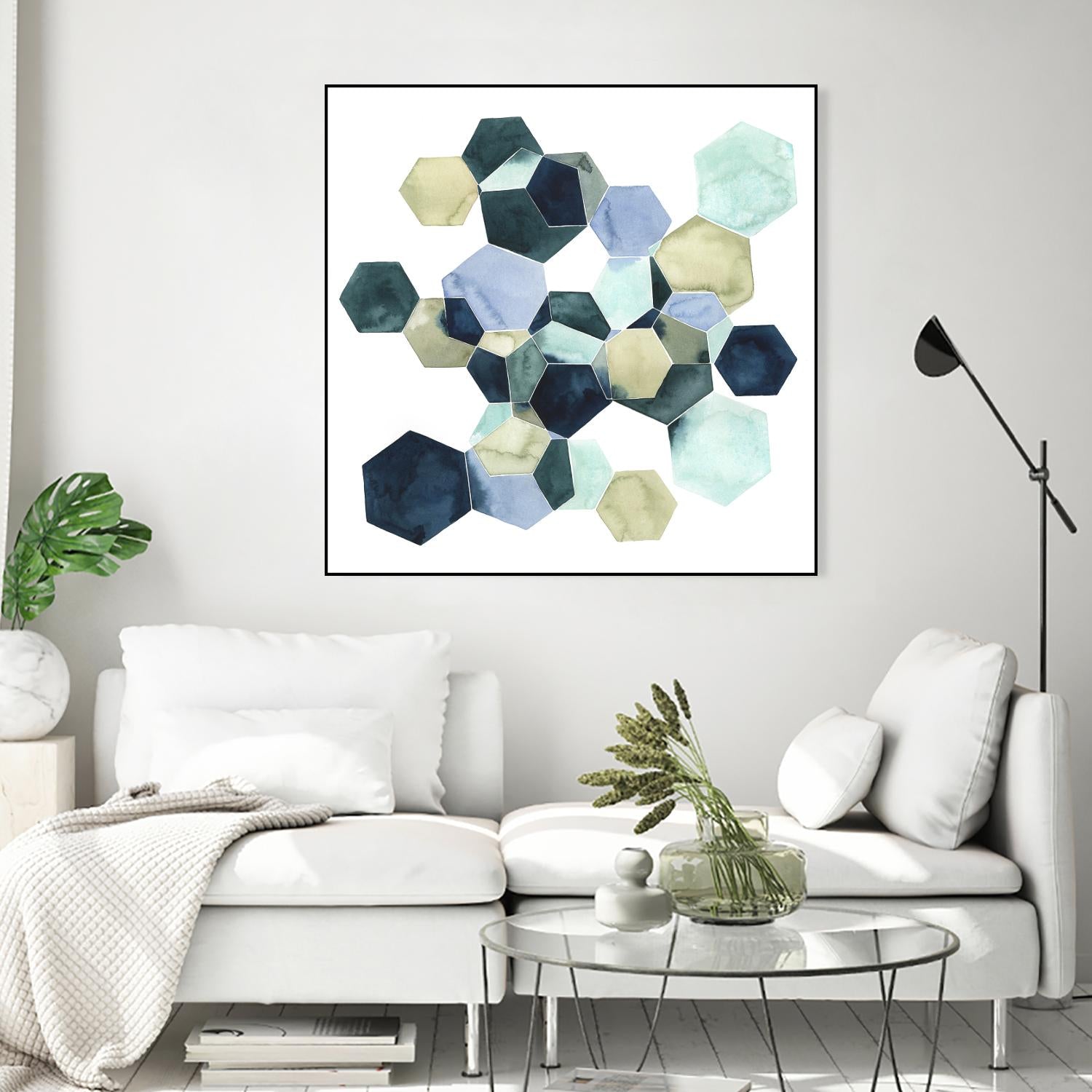 Crystallize I by Grace Popp on GIANT ART - green abstract