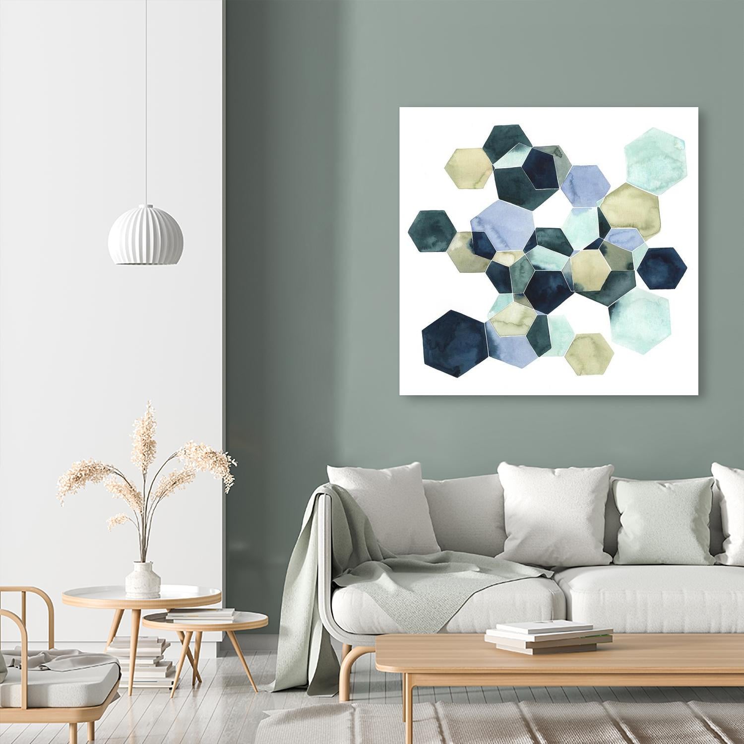 Crystallize I by Grace Popp on GIANT ART - green abstract