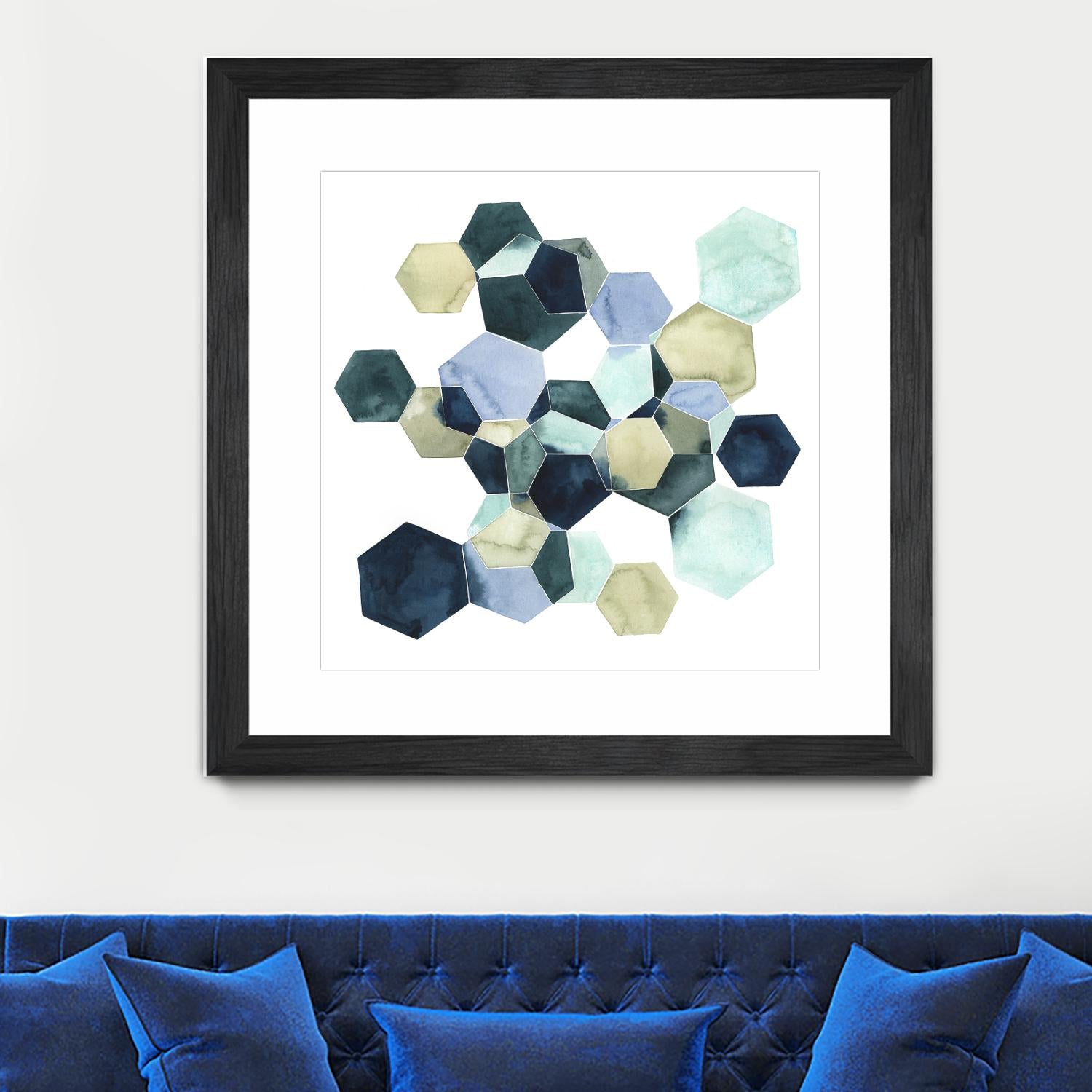 Crystallize I by Grace Popp on GIANT ART - green abstract