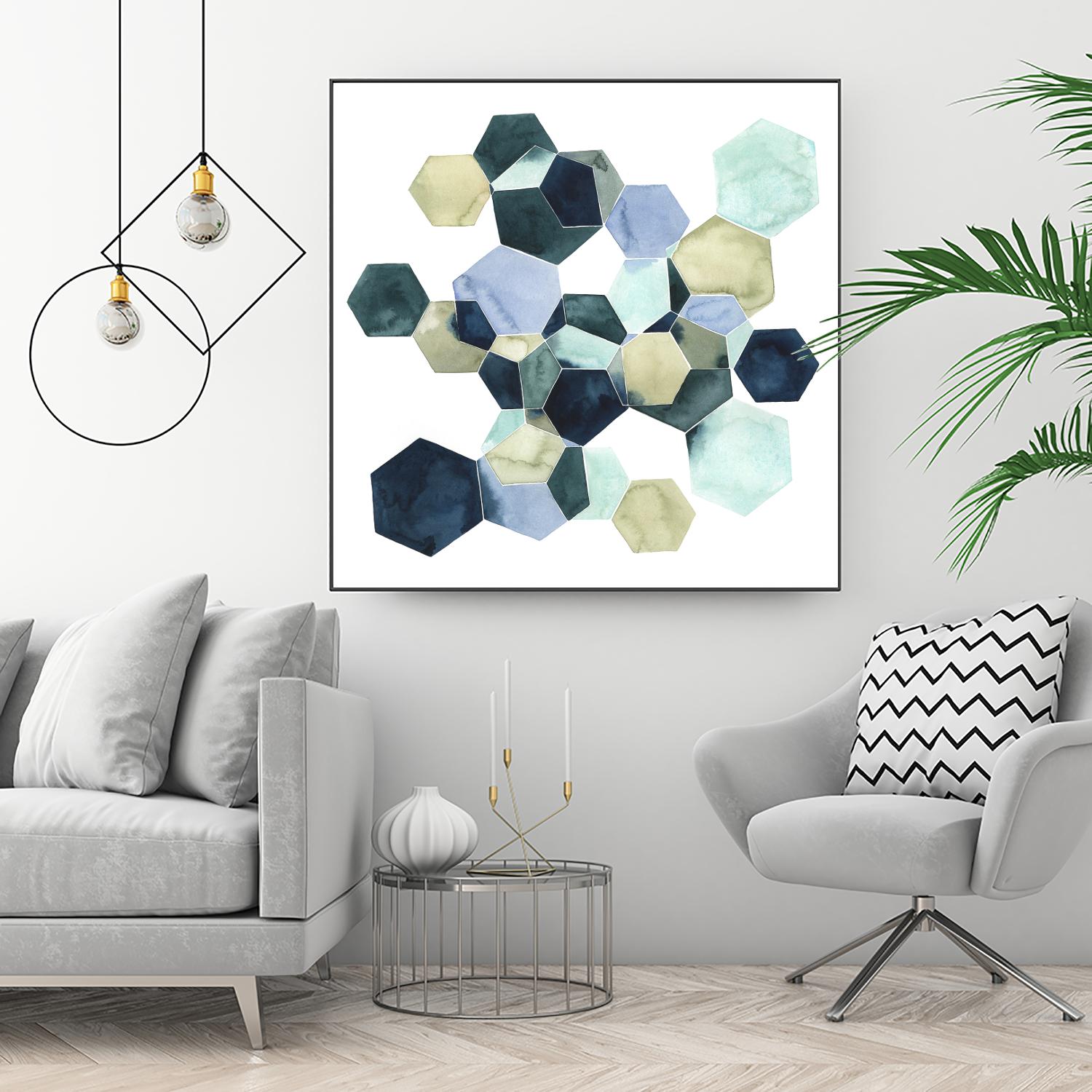 Crystallize I by Grace Popp on GIANT ART - green abstract