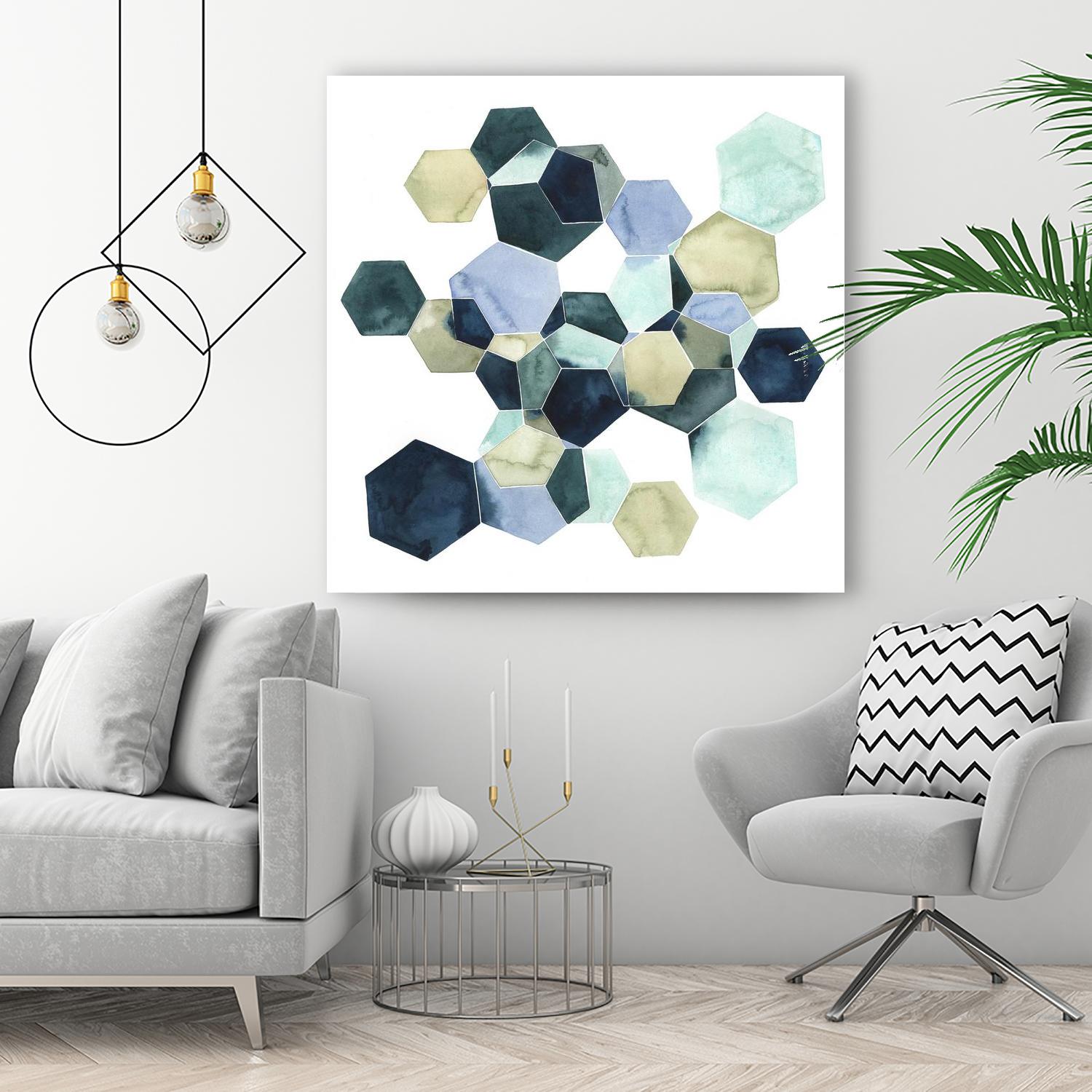 Crystallize I by Grace Popp on GIANT ART - green abstract