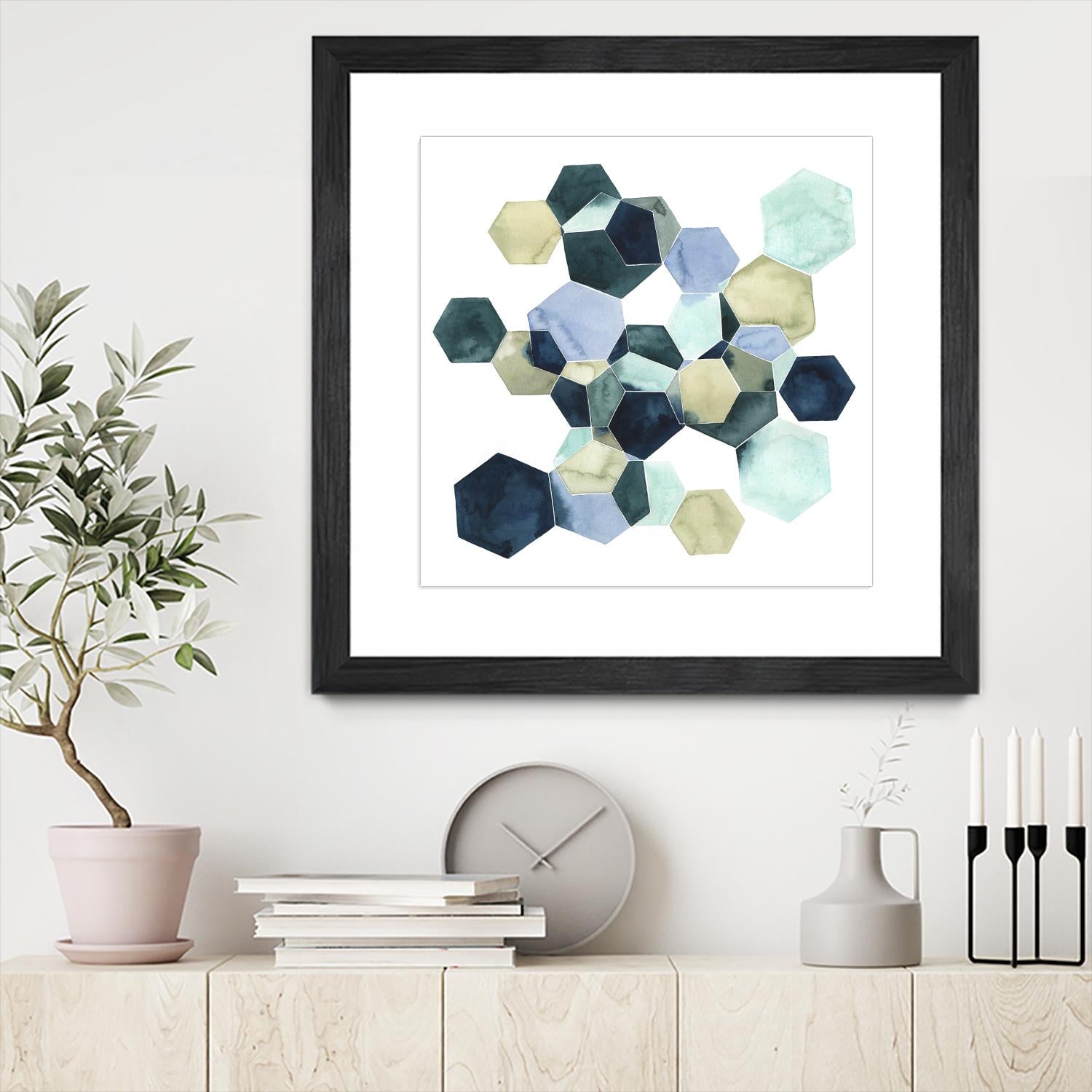 Crystallize I by Grace Popp on GIANT ART - green abstract