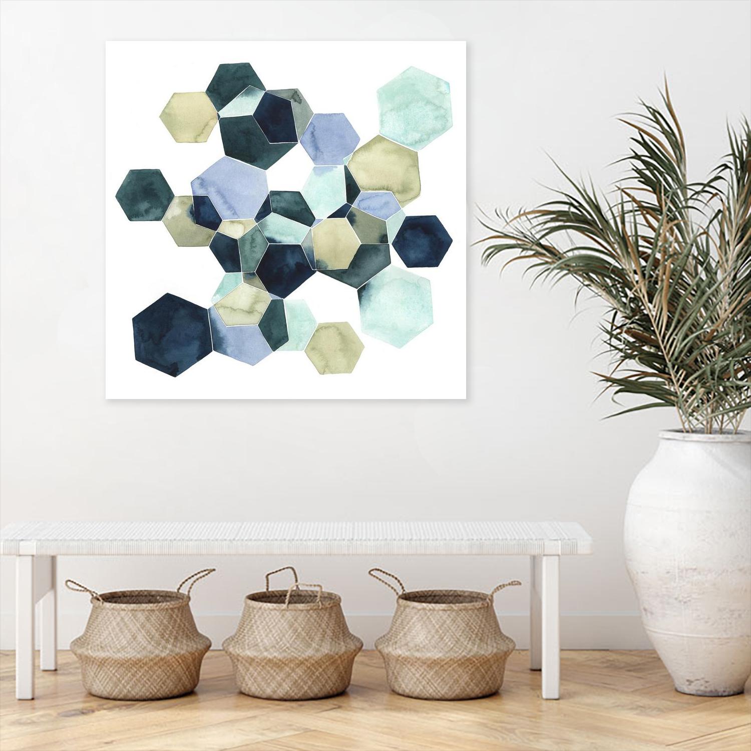 Crystallize I by Grace Popp on GIANT ART - green abstract