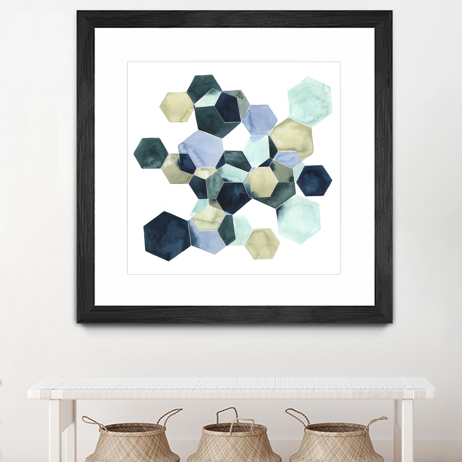 Crystallize I by Grace Popp on GIANT ART - green abstract