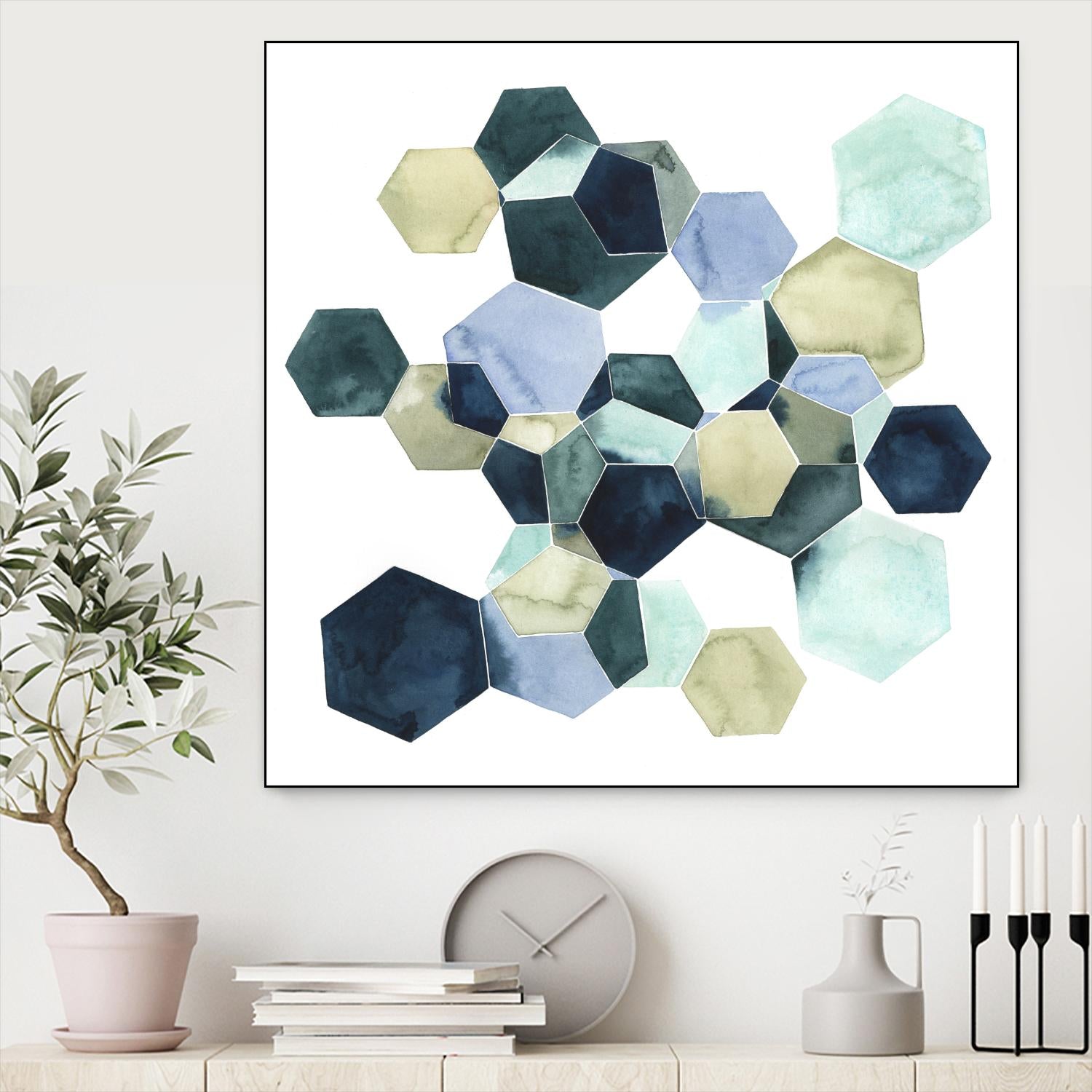 Crystallize I by Grace Popp on GIANT ART - green abstract