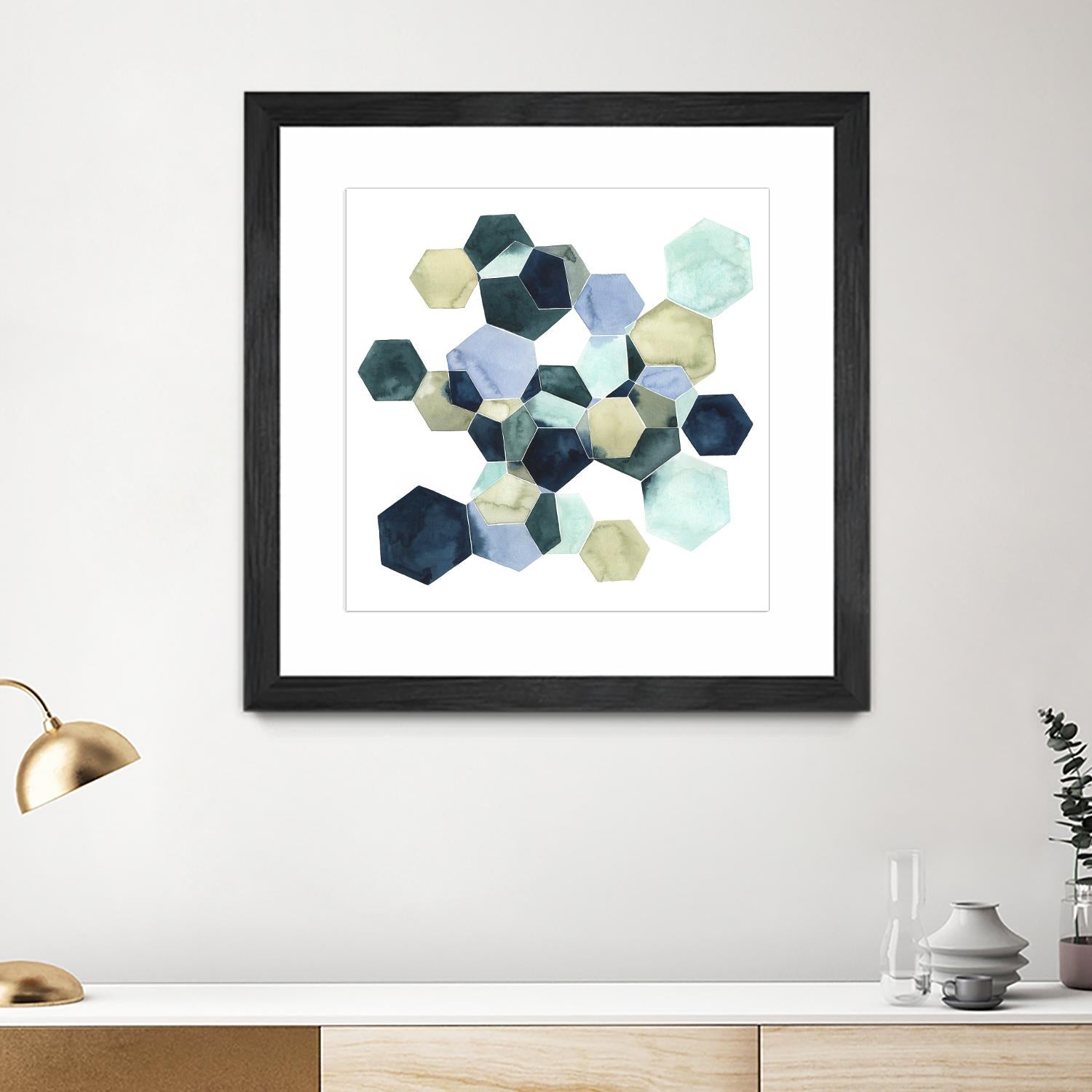 Crystallize I by Grace Popp on GIANT ART - green abstract