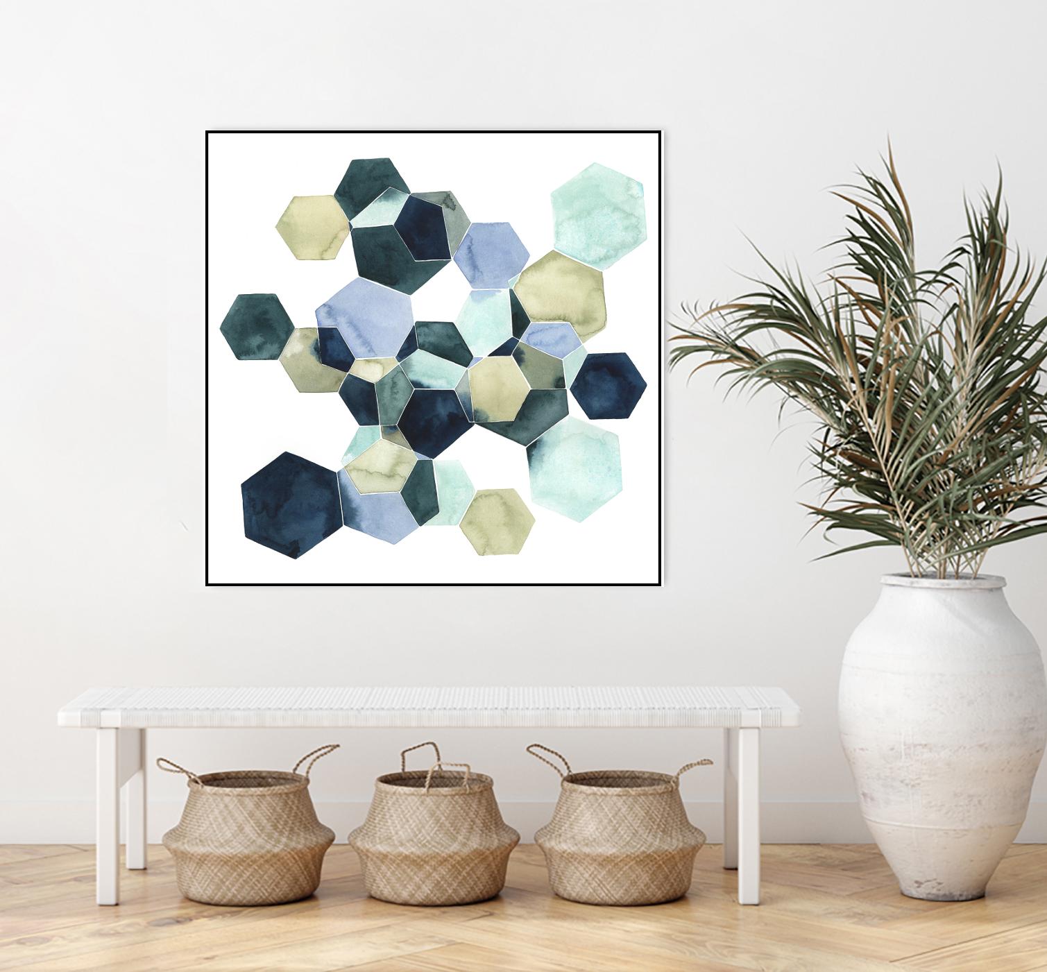 Crystallize I by Grace Popp on GIANT ART - green abstract