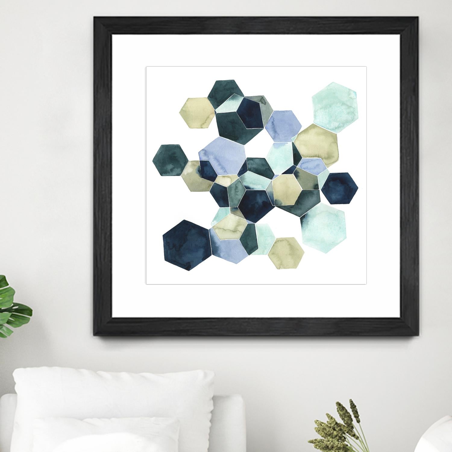 Crystallize I by Grace Popp on GIANT ART - green abstract