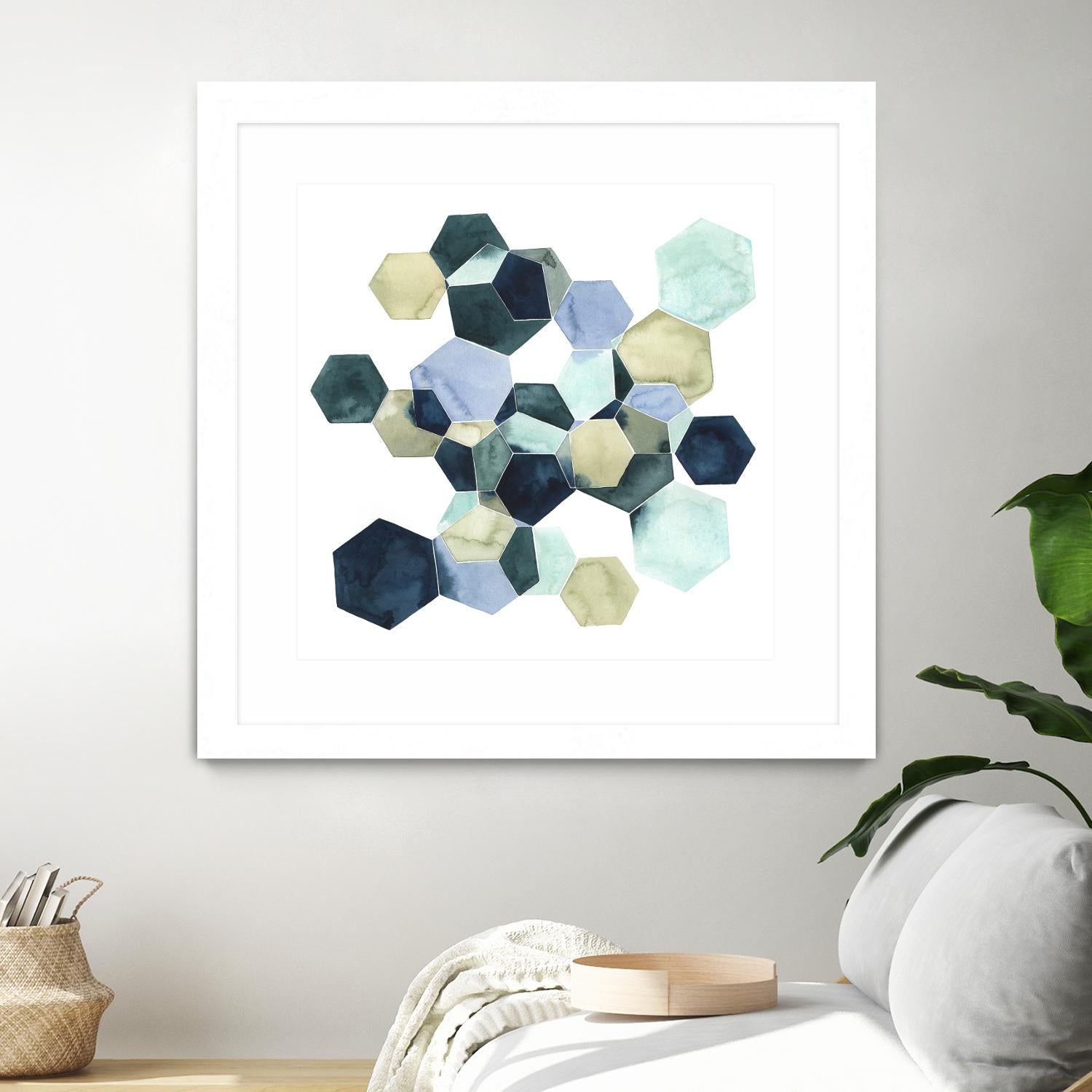 Crystallize I by Grace Popp on GIANT ART - green abstract