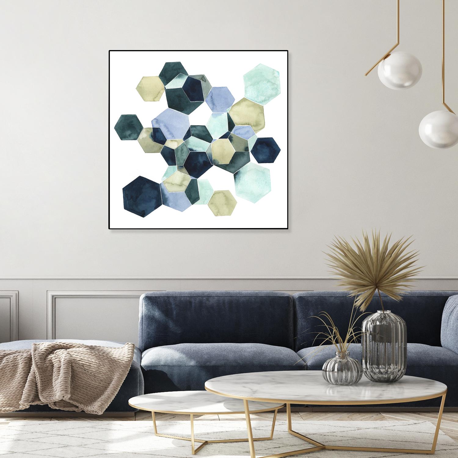 Crystallize I by Grace Popp on GIANT ART - green abstract