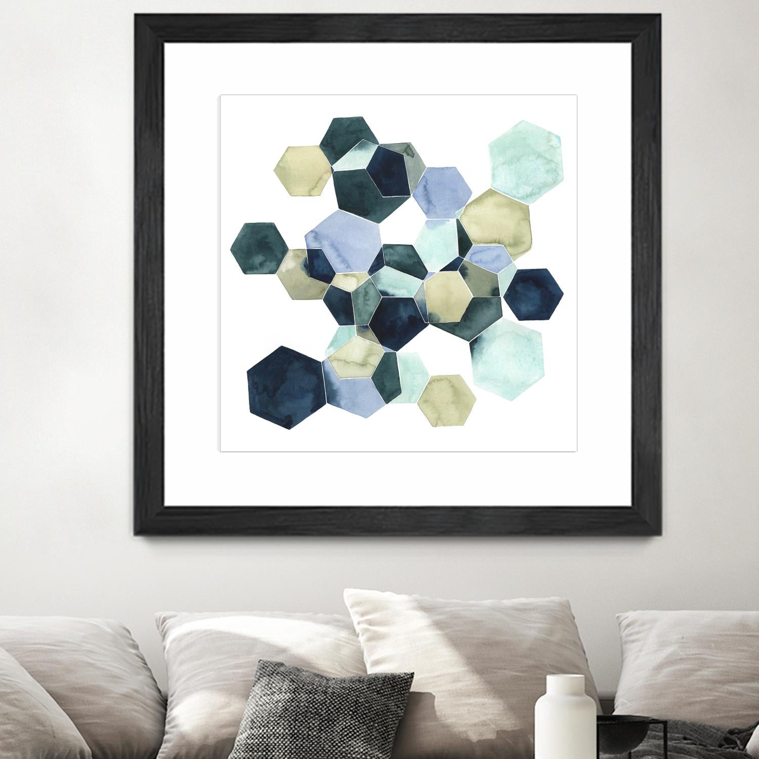 Crystallize I by Grace Popp on GIANT ART - green abstract