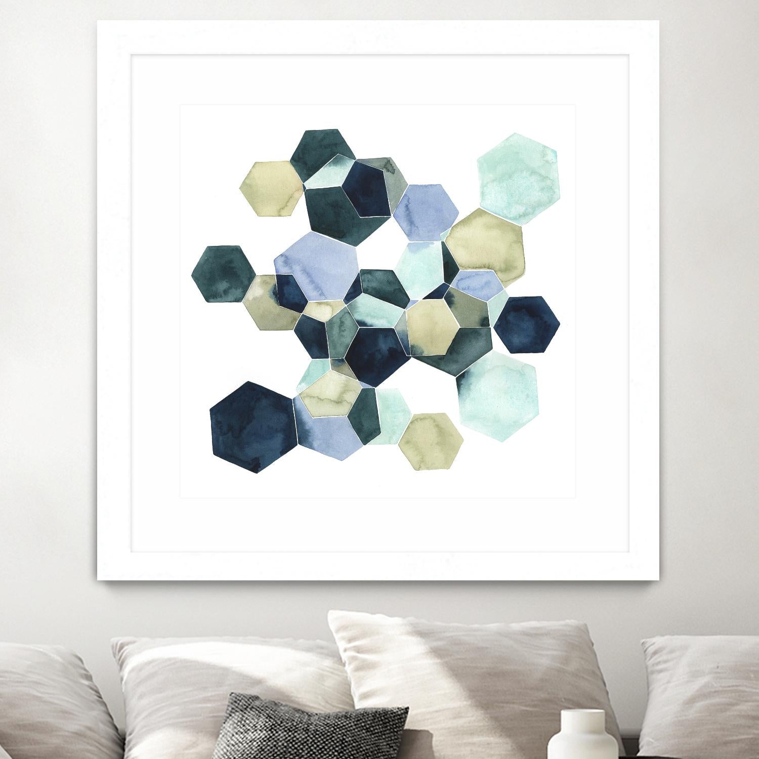 Crystallize I by Grace Popp on GIANT ART - green abstract