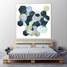 Crystallize II by Grace Popp on GIANT ART - green abstract