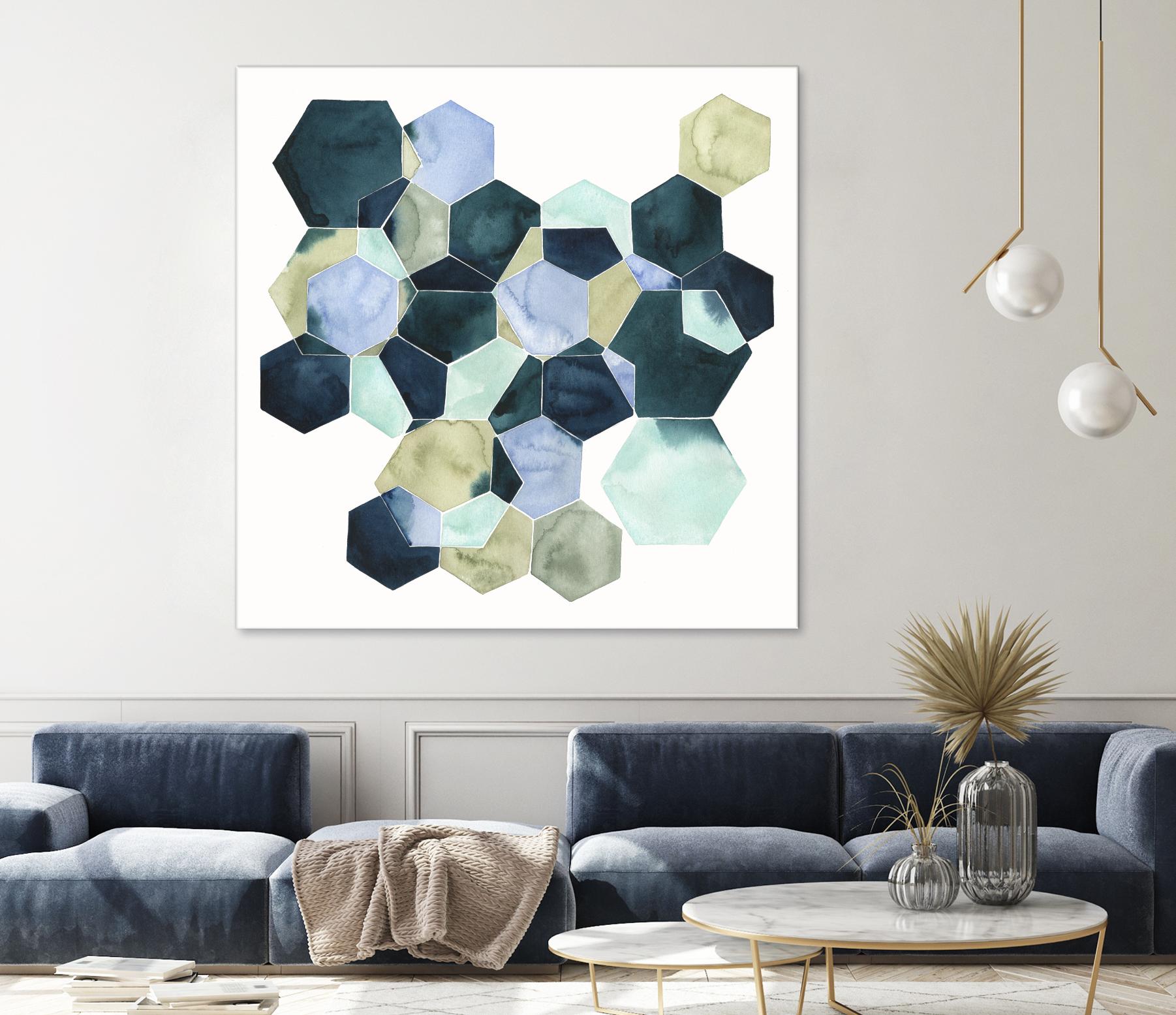 Crystallize II by Grace Popp on GIANT ART - green abstract