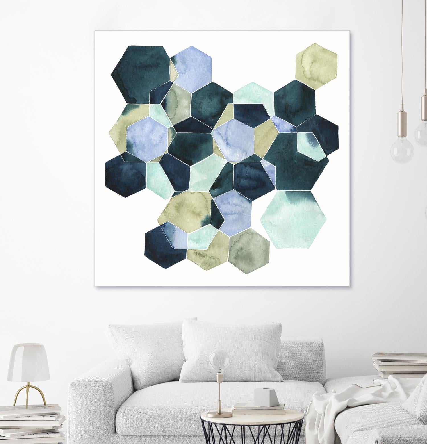 Crystallize II by Grace Popp on GIANT ART - green abstract