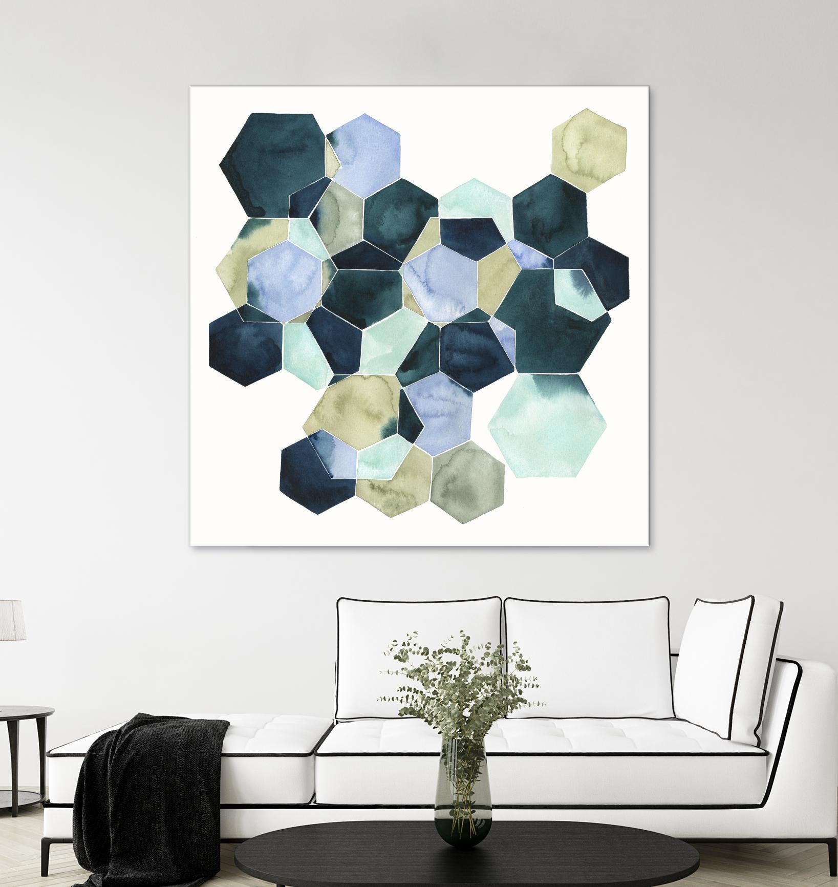 Crystallize II by Grace Popp on GIANT ART - green abstract