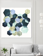 Crystallize II by Grace Popp on GIANT ART - green abstract