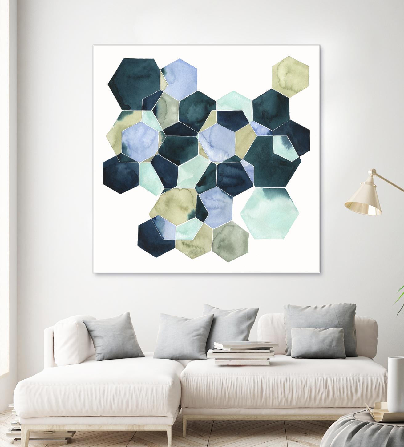 Crystallize II by Grace Popp on GIANT ART - green abstract