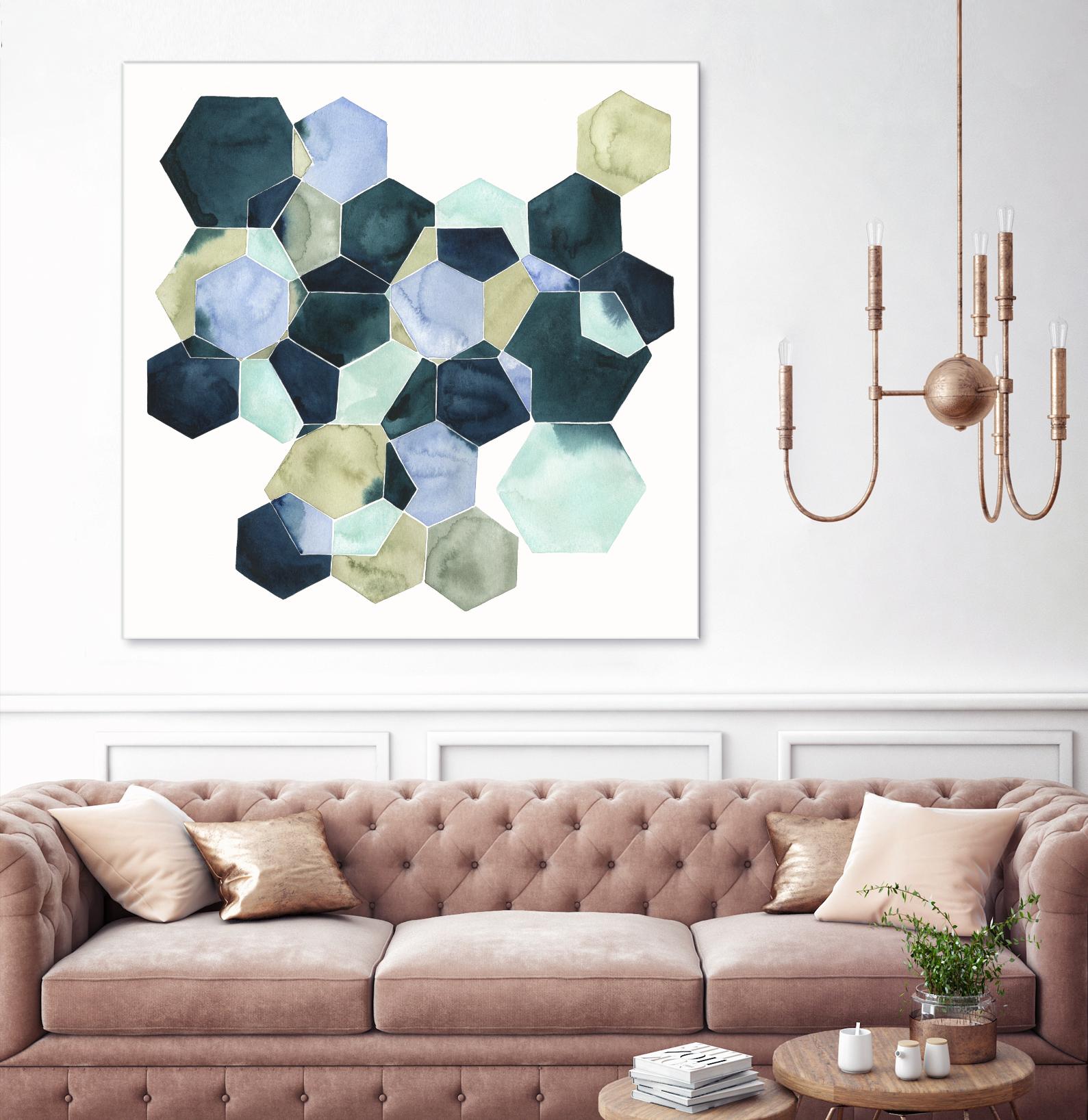 Crystallize II by Grace Popp on GIANT ART - green abstract