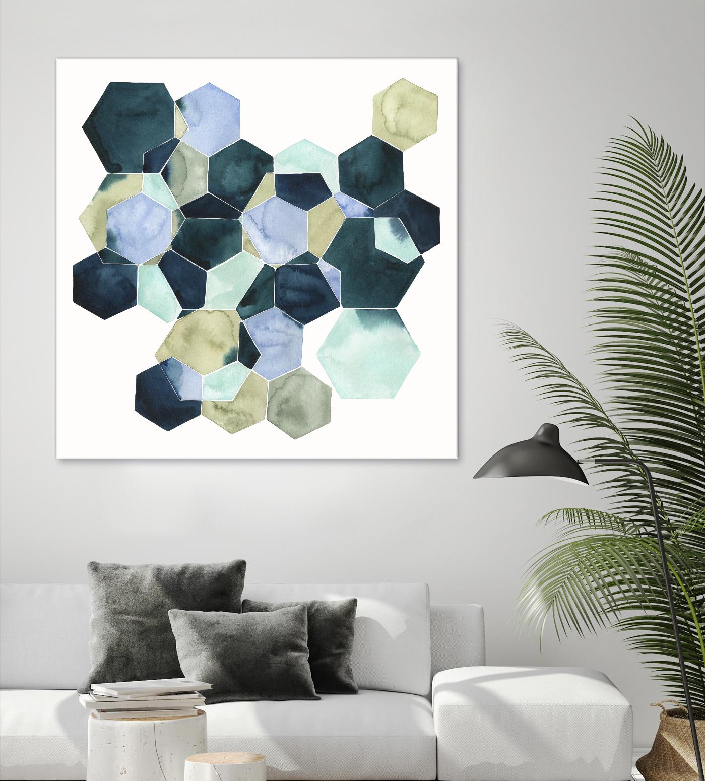 Crystallize II by Grace Popp on GIANT ART - green abstract