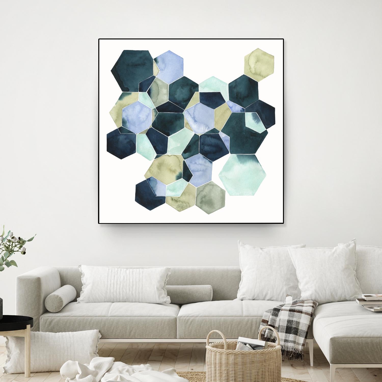 Crystallize II by Grace Popp on GIANT ART - green abstract