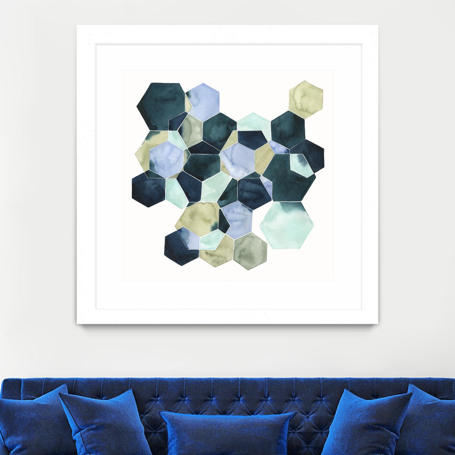 Crystallize II by Grace Popp on GIANT ART - green abstract