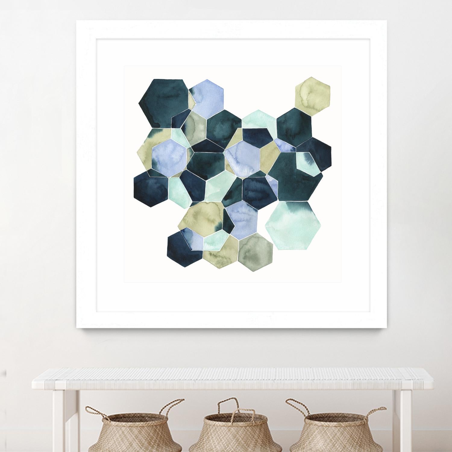 Crystallize II by Grace Popp on GIANT ART - green abstract