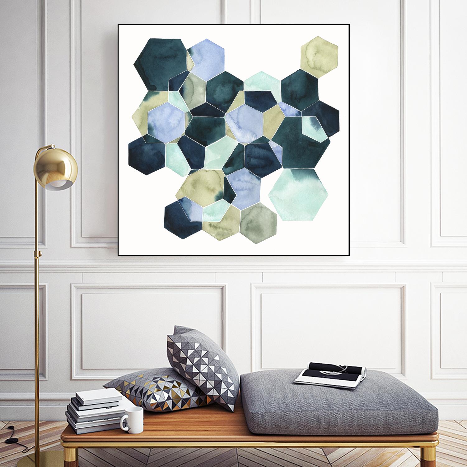 Crystallize II by Grace Popp on GIANT ART - green abstract