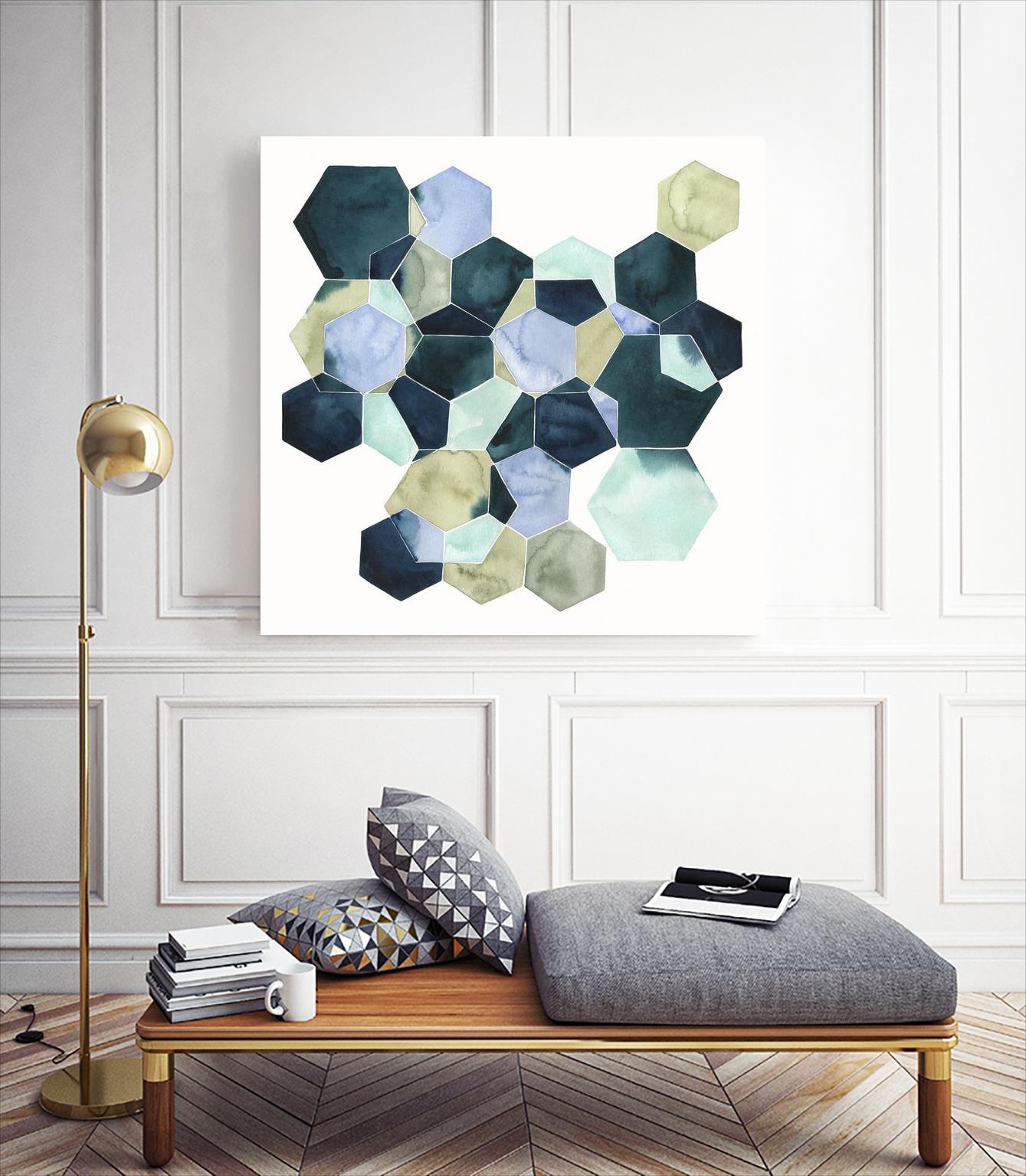 Crystallize II by Grace Popp on GIANT ART - green abstract