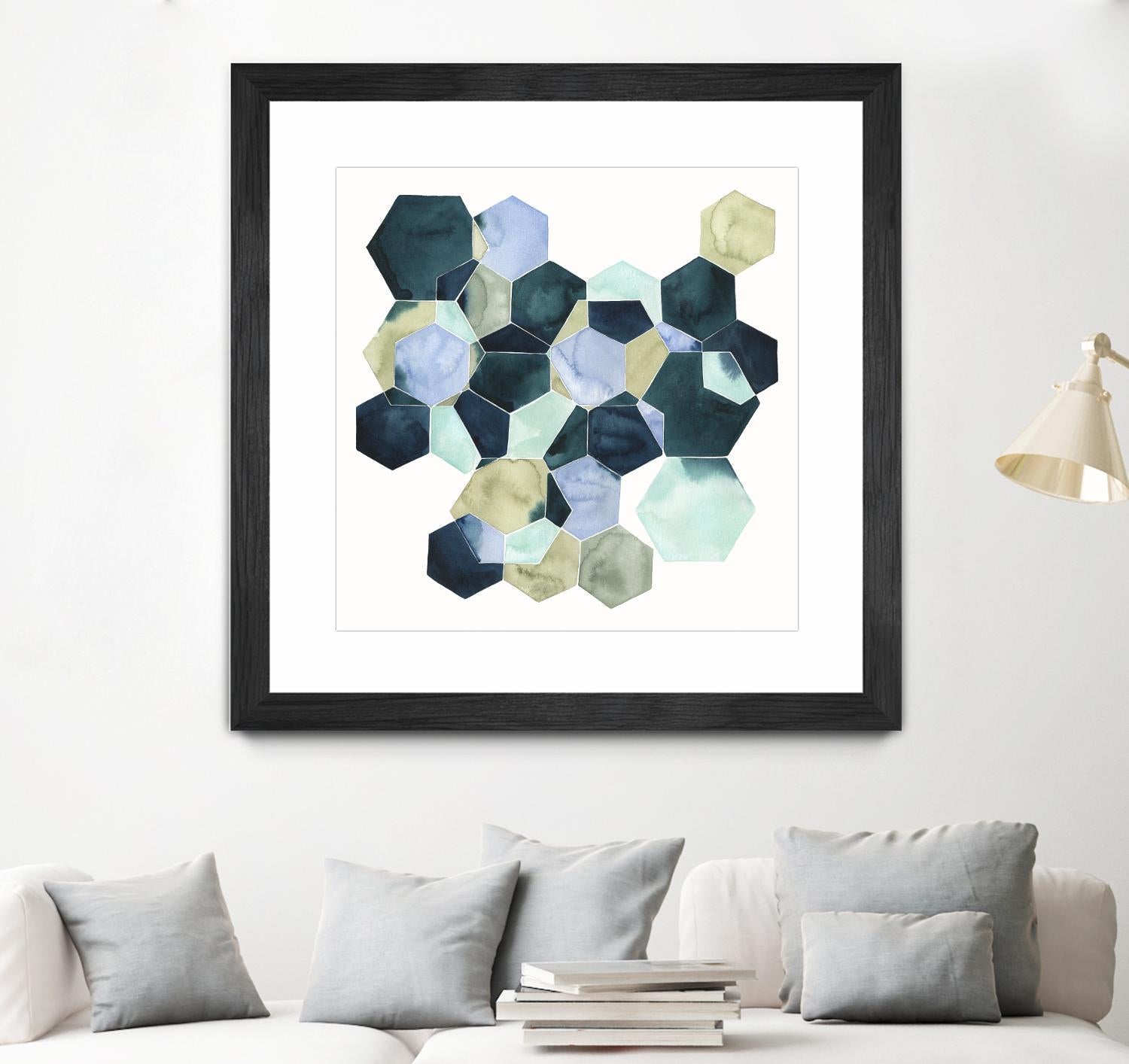 Crystallize II by Grace Popp on GIANT ART - green abstract