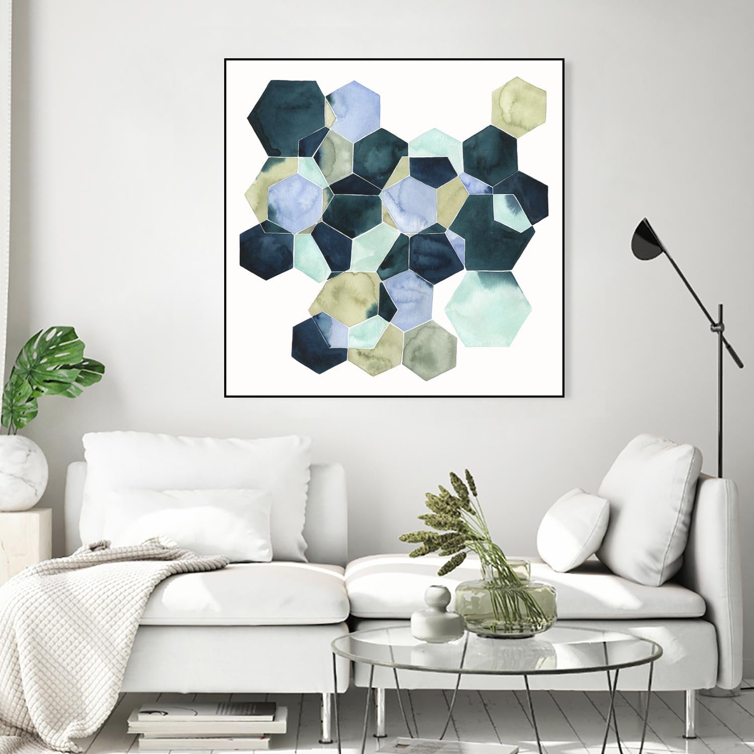 Crystallize II by Grace Popp on GIANT ART - green abstract