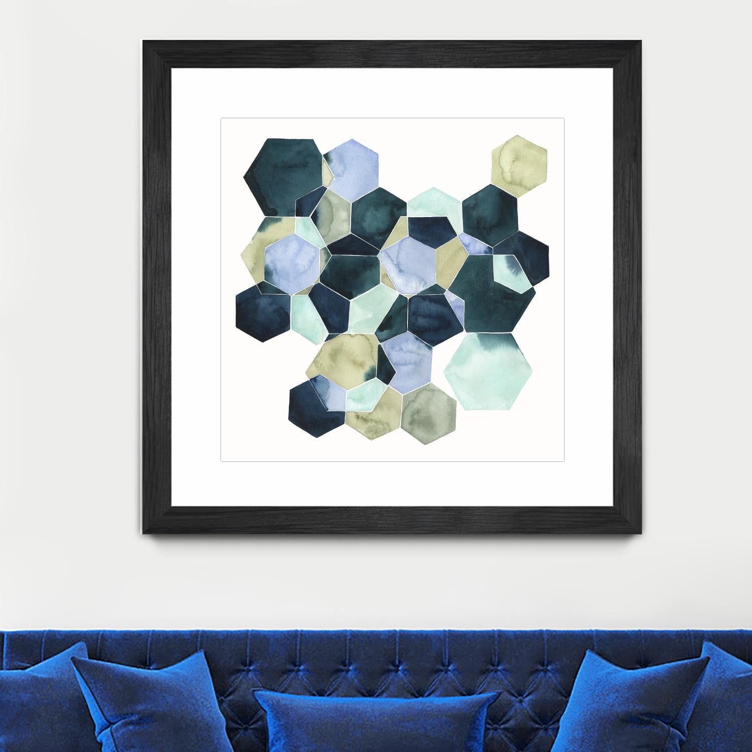 Crystallize II by Grace Popp on GIANT ART - green abstract